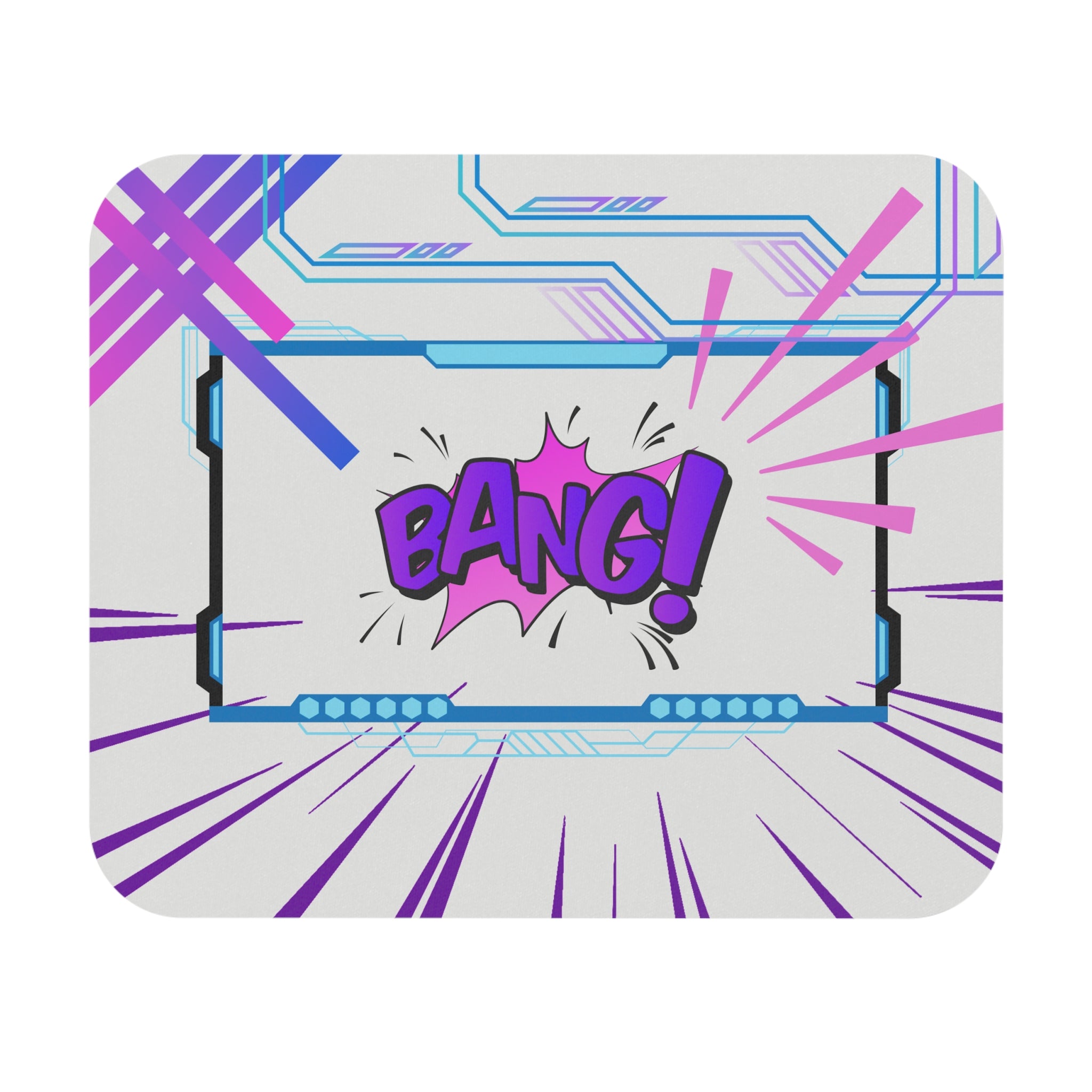 Comic-Style Pop Art Mouse Pad 