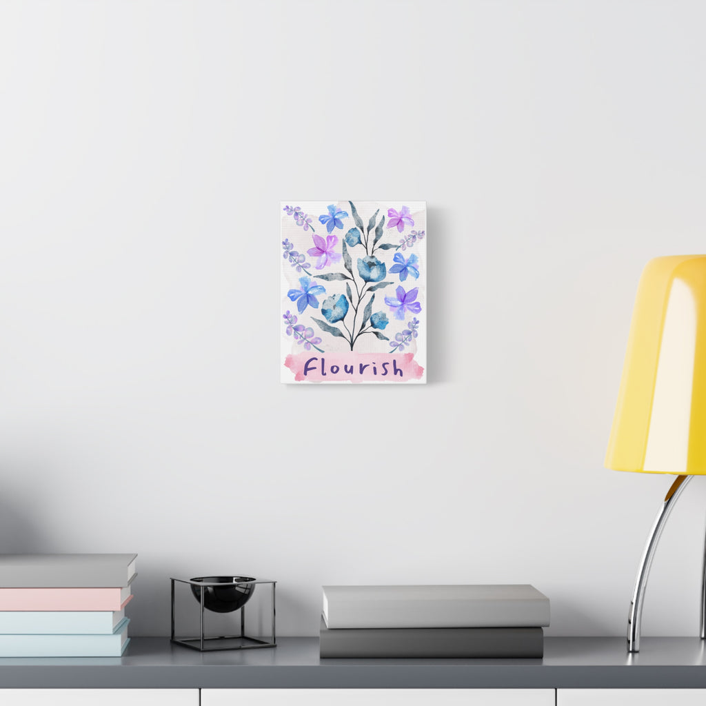 Flourish Watercolor Floral Canvas 