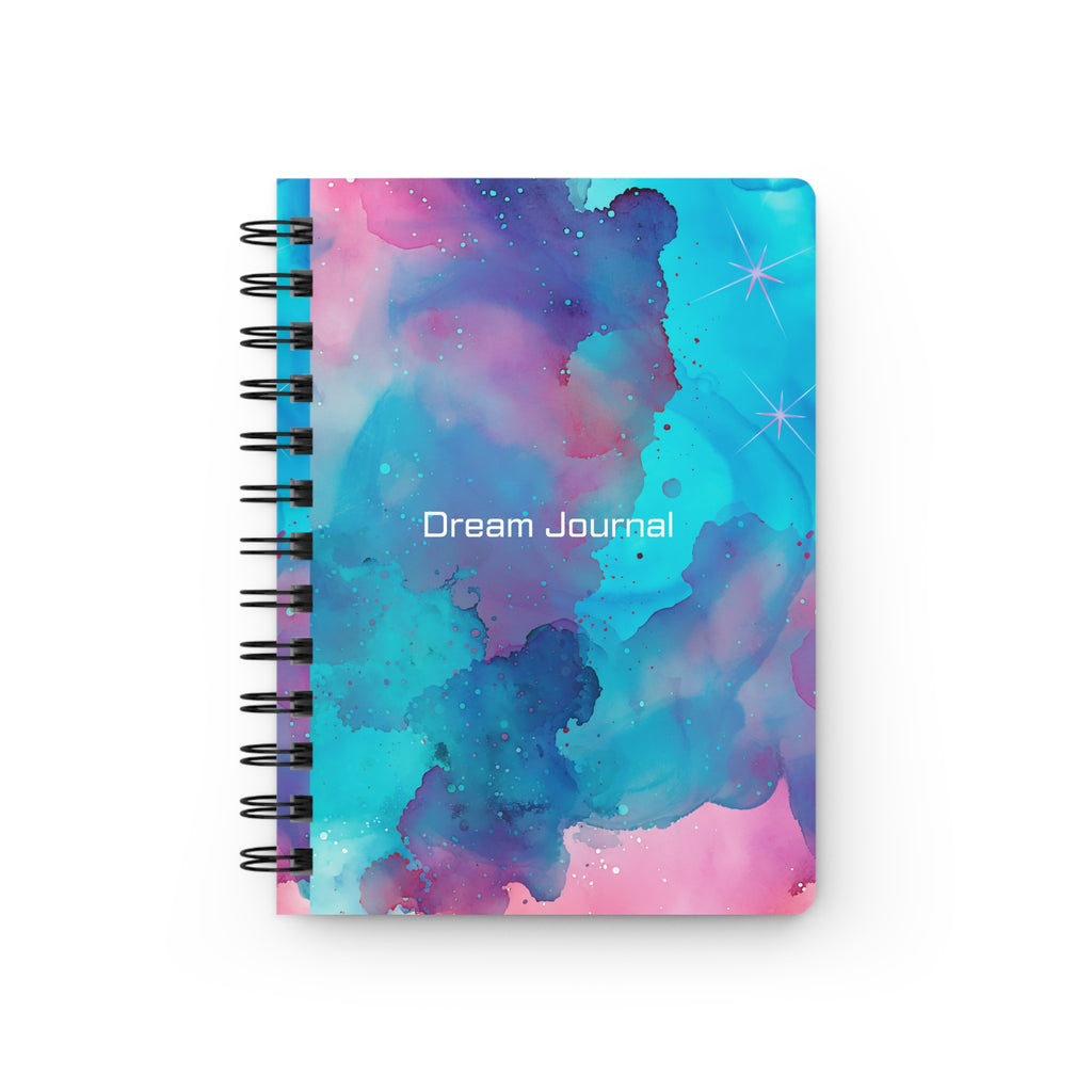 Dream Journal Spiral Notebook — Watercolor Galaxy Dreamcatcher Notebook for Writing & Sleep Tracking 