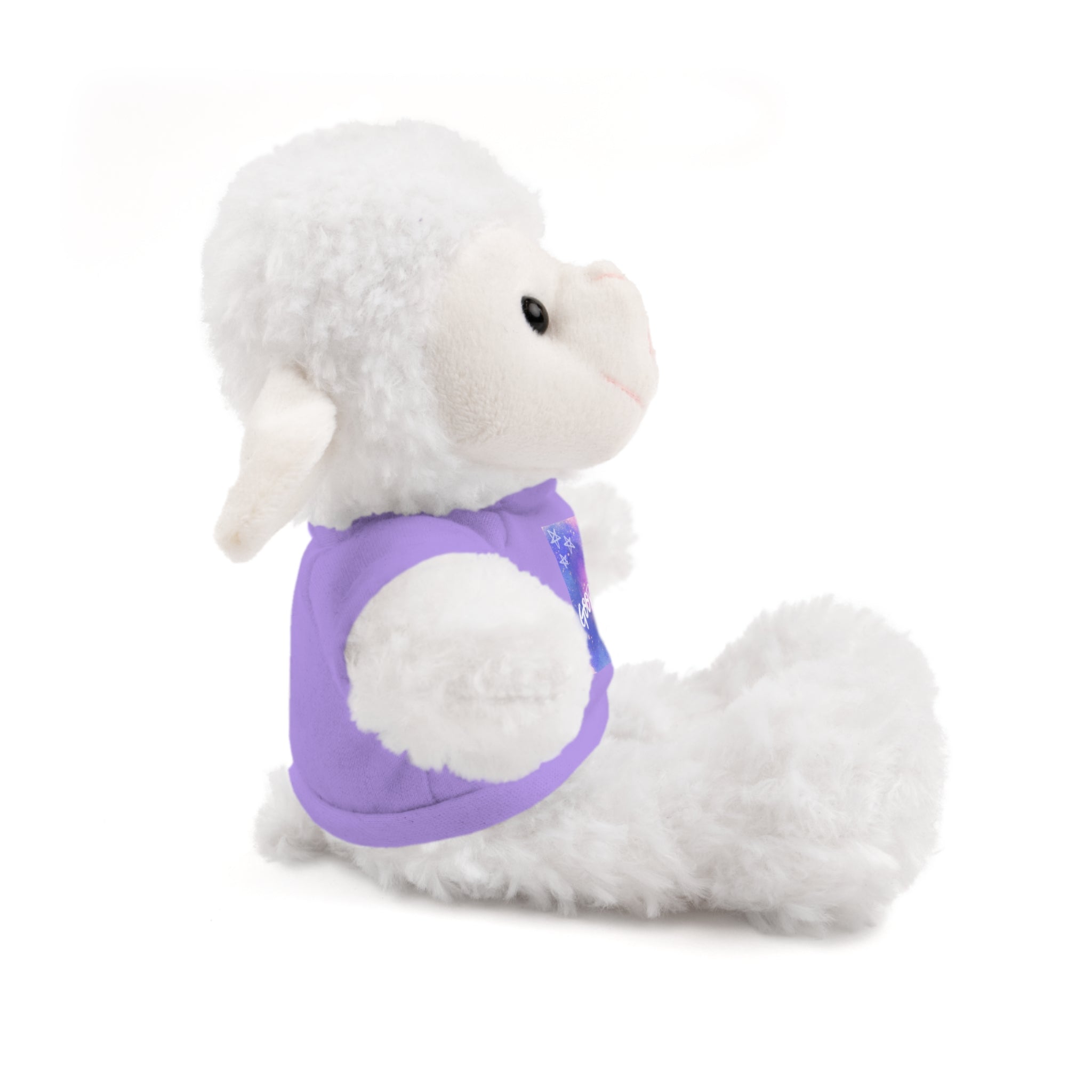 Cozy Buddy: Cute Stuffed Bunny or Sheep with Tee - 'Good Night' 
