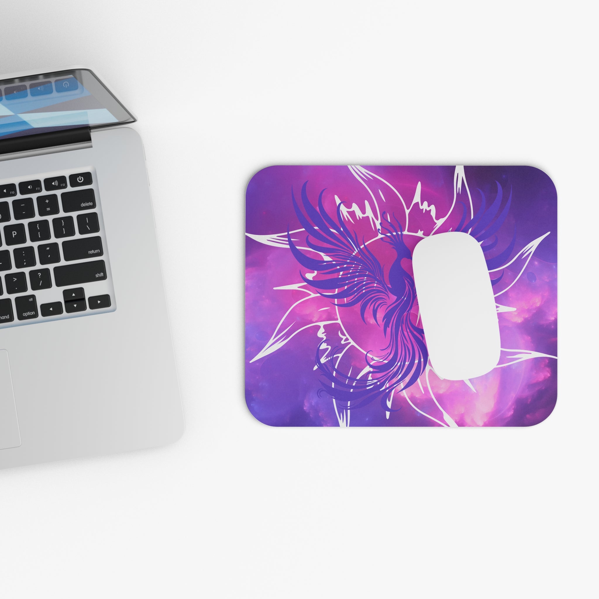 Phoenix Inspired Mouse Pad | Vibrant Art Desk Accessory, Fantasy Aesthetic 