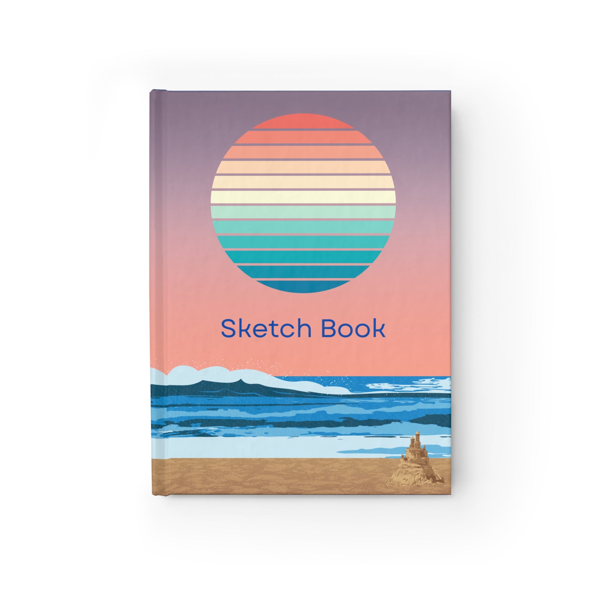 Retro Sunset Beach Sketchbook 