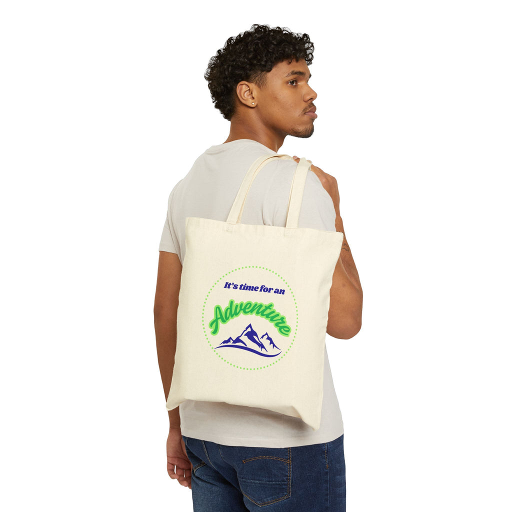 Adventure Cotton Canvas Tote Bag, Eco-Friendly Bag 