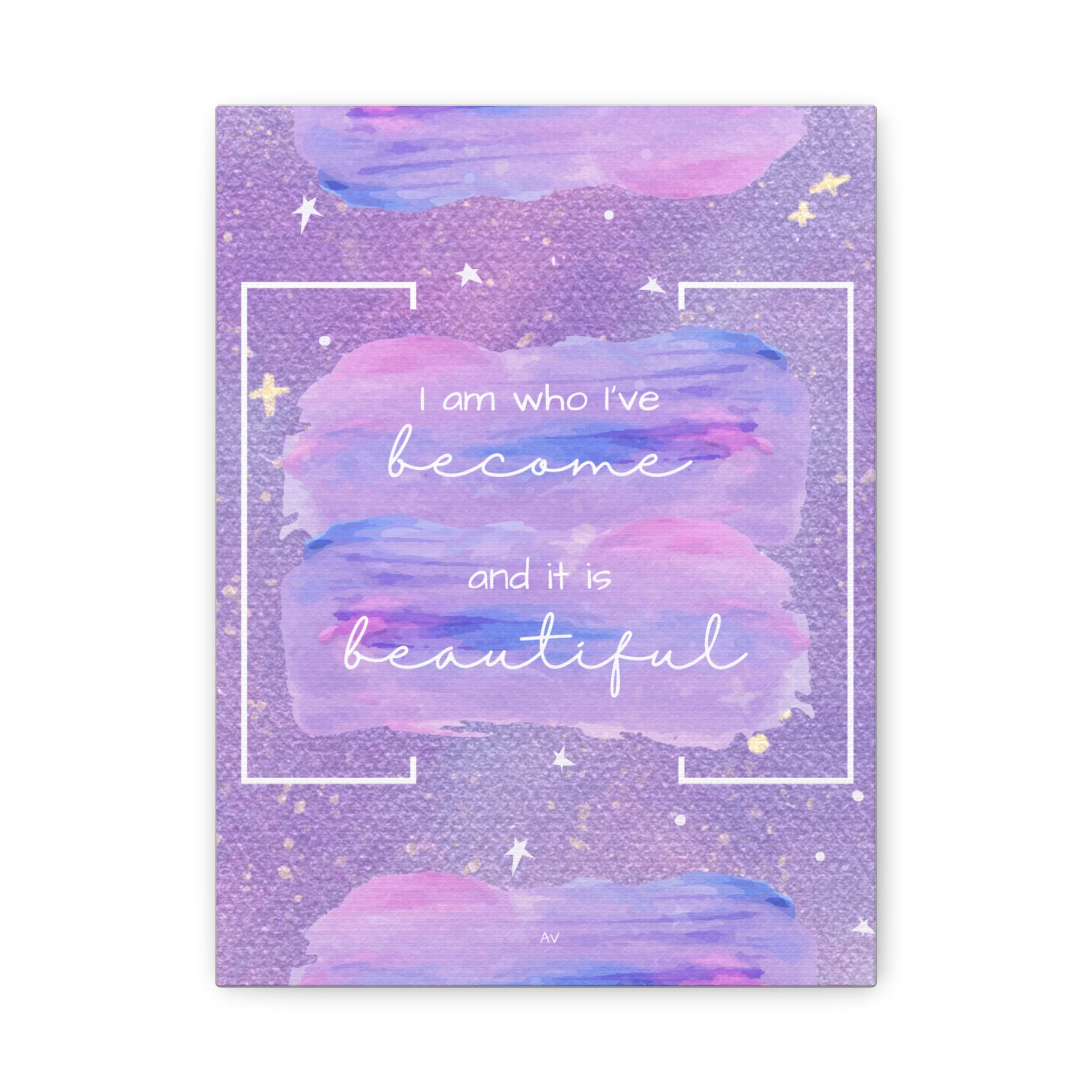 Inspirational Canvas Art, Motivational Home Decor, Affirmation Print 