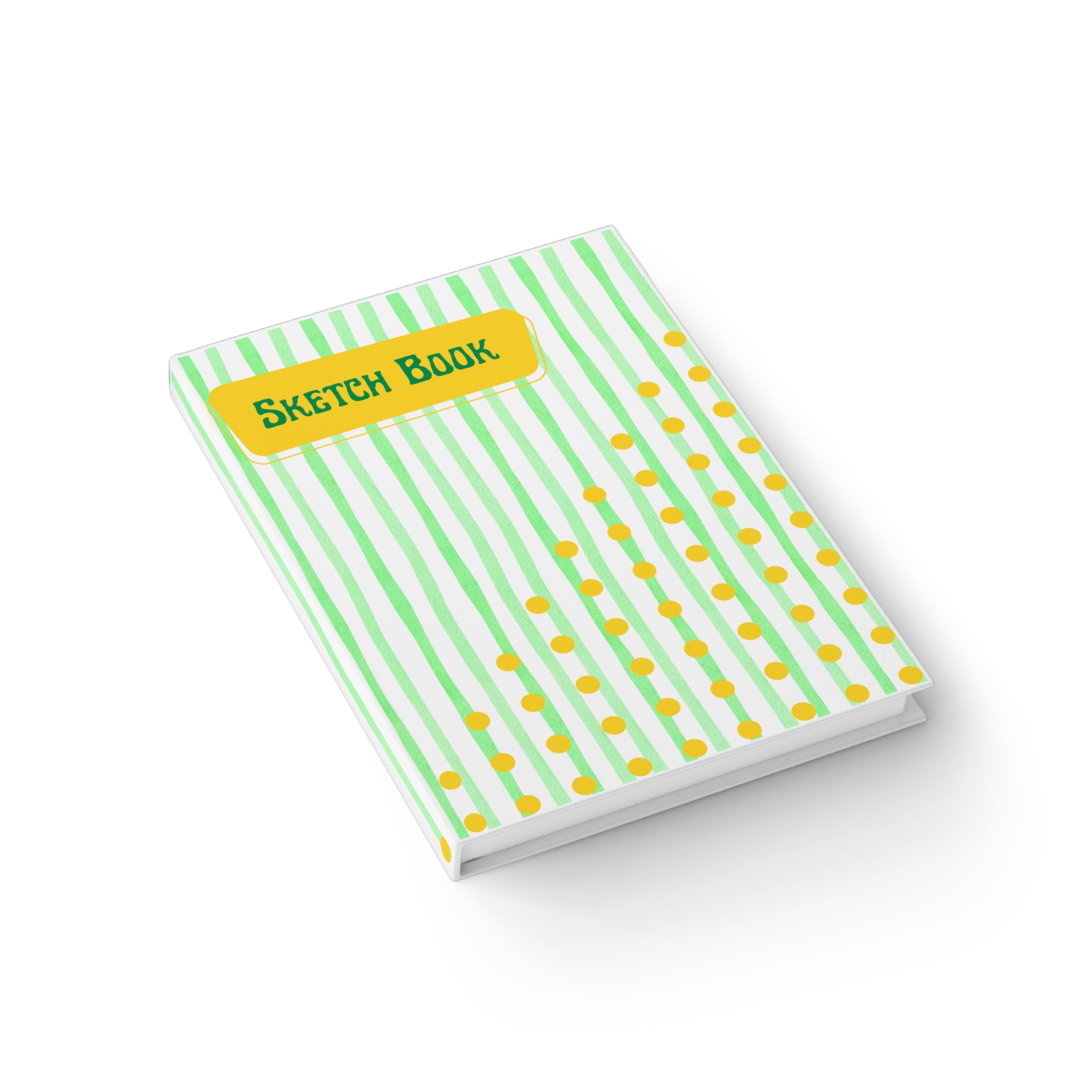 Retro Green Dot Sketchbook 