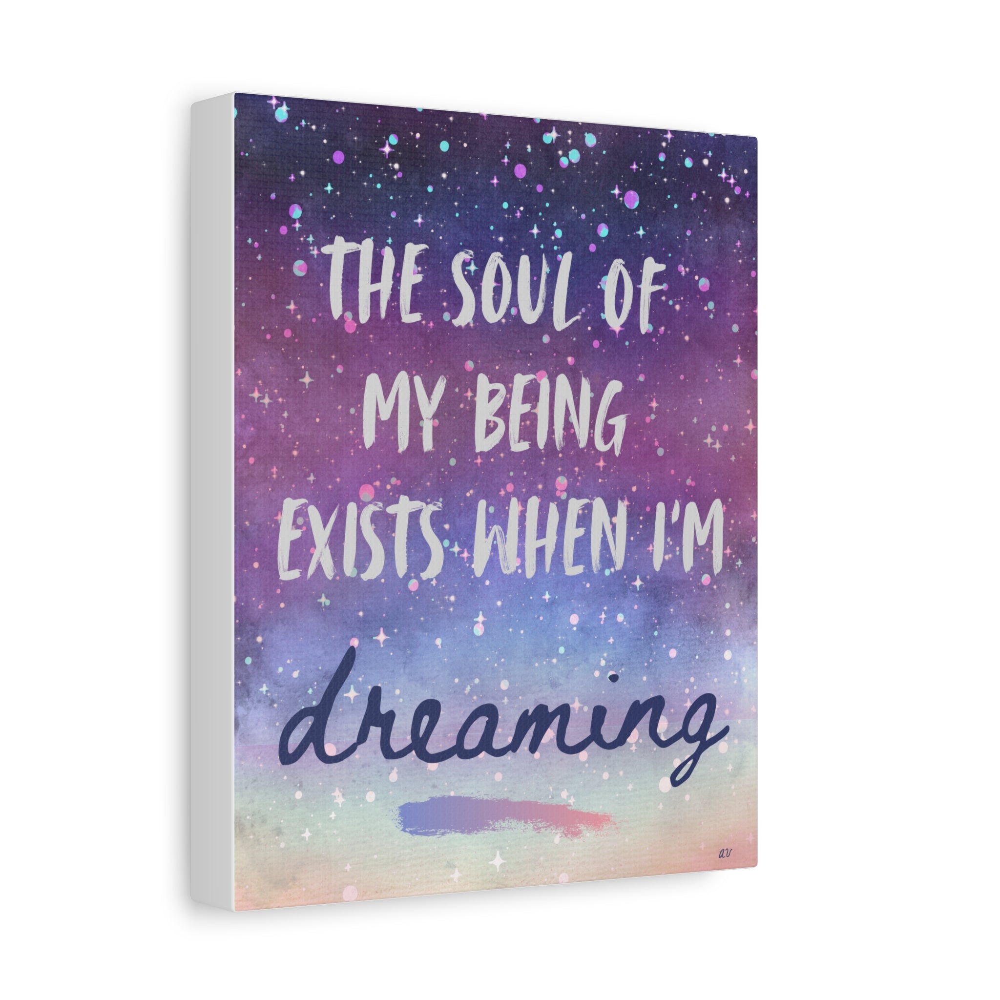 Dreamy Galaxy Canvas Art, Inspirational Wall Decor, Cosmic Artwork 