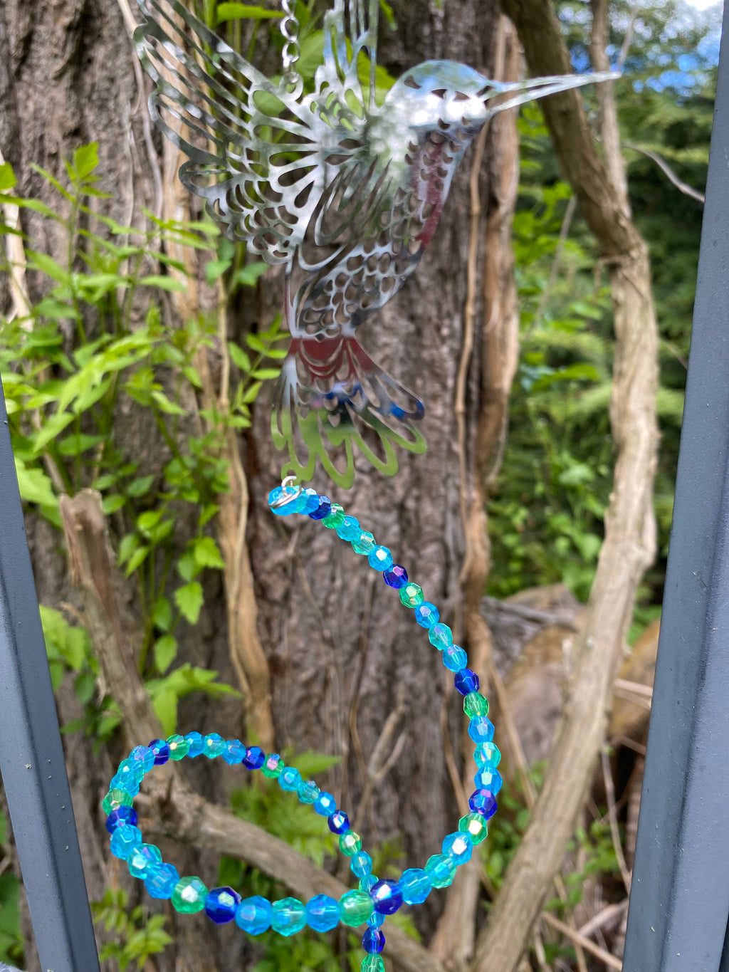 Swirling Suncatcher - Blue Butterfly 