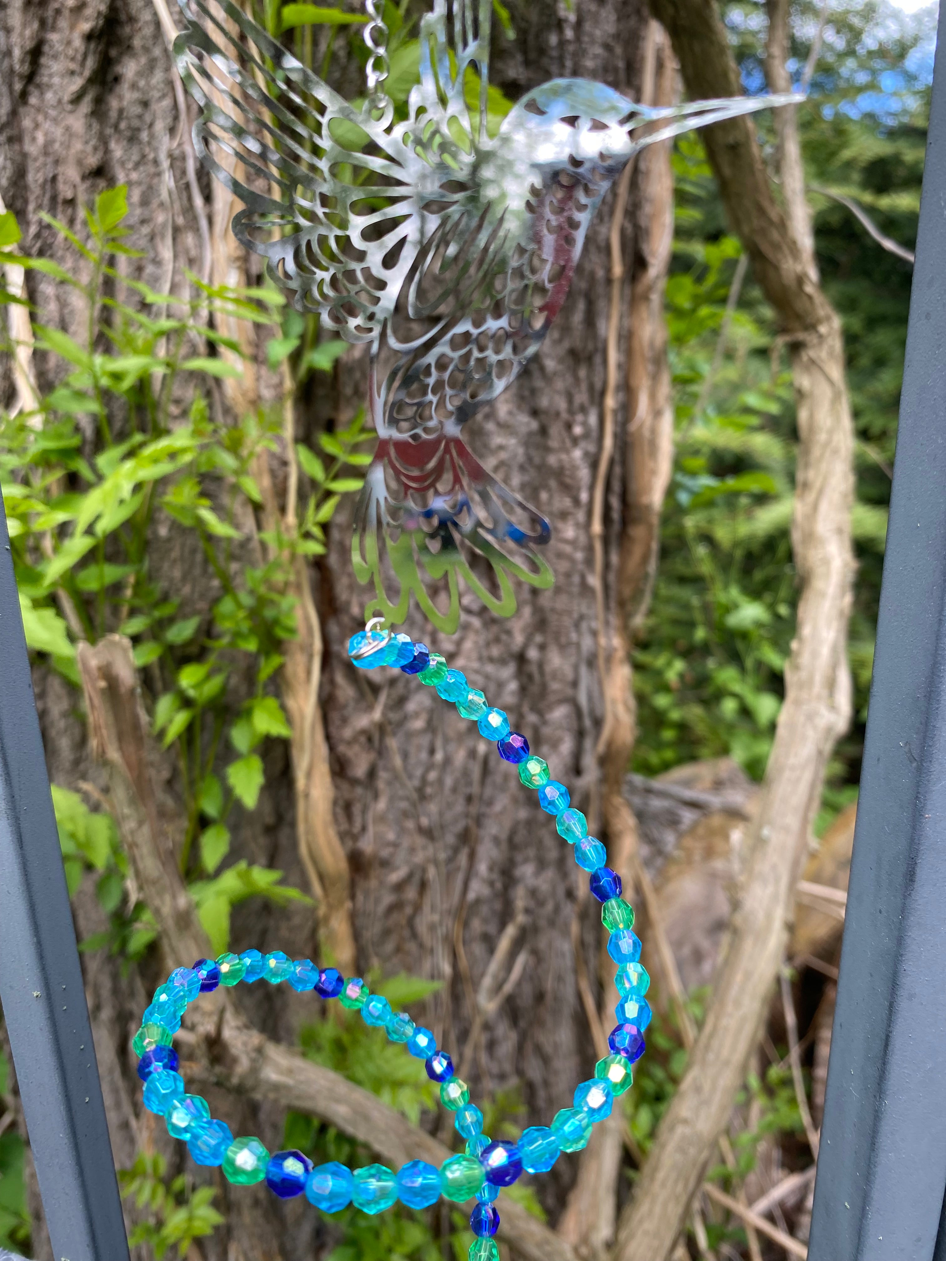 Swirling Suncatcher - Blue Butterfly 