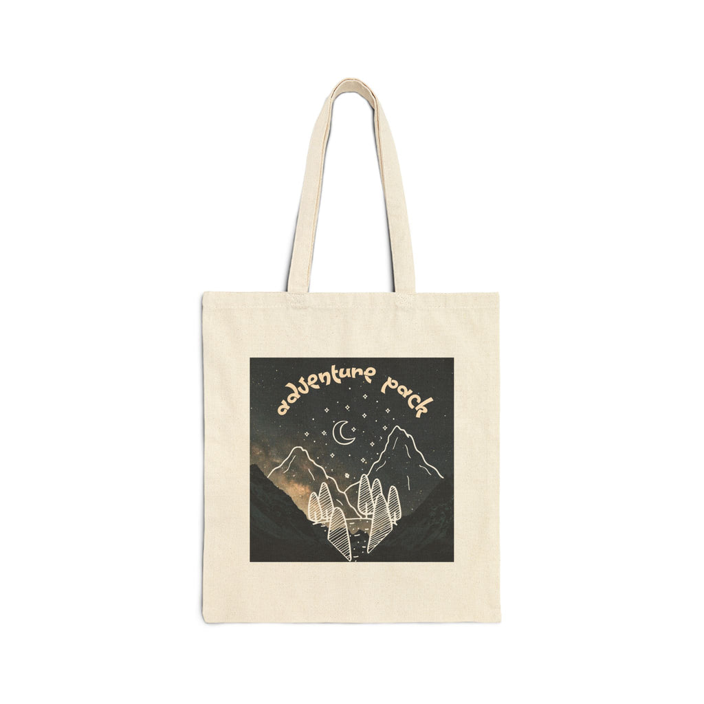 Adventure Pack Cotton Canvas Tote Bag | Eco-Friendly, Nature Lovers and Adventurers 