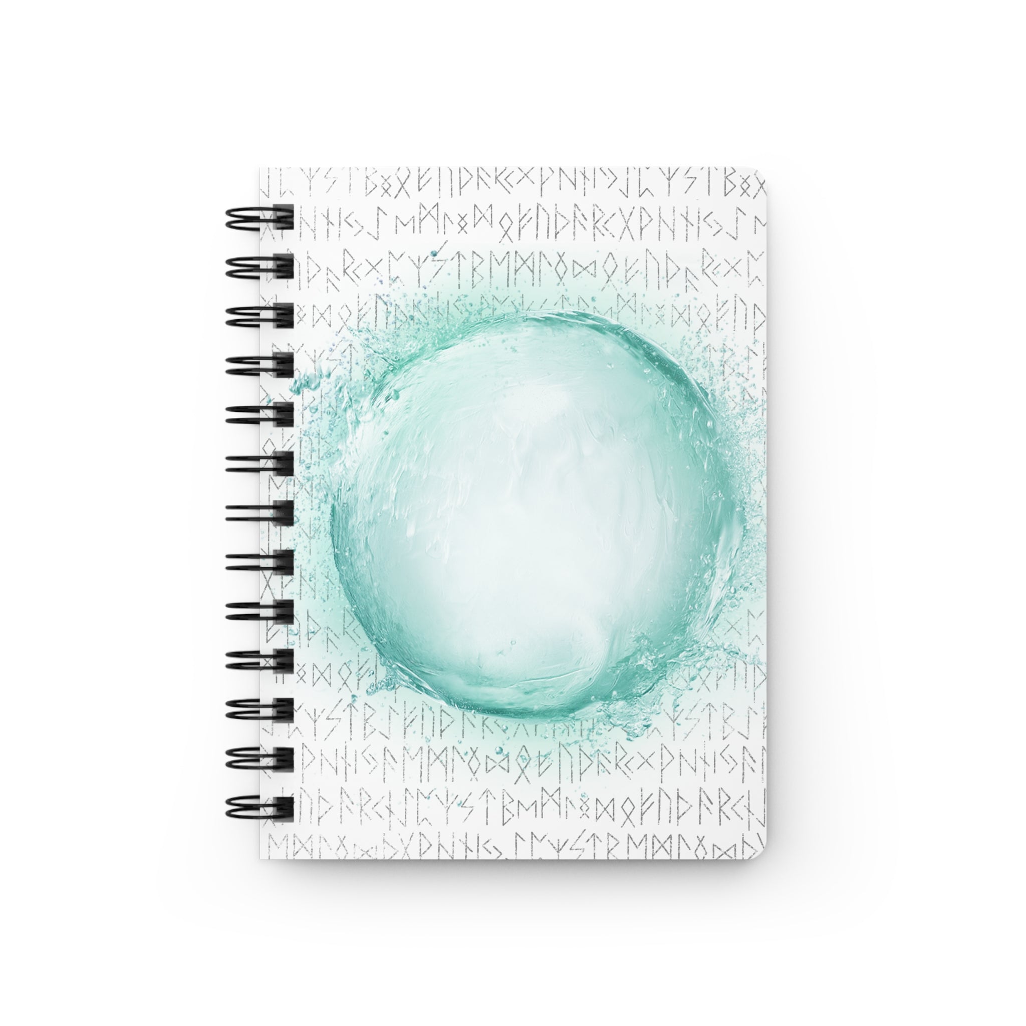 Ocean Orb Spiral Bound Journal — Aqua Celestial Notebook for Dreamers, Writing & Meditation 