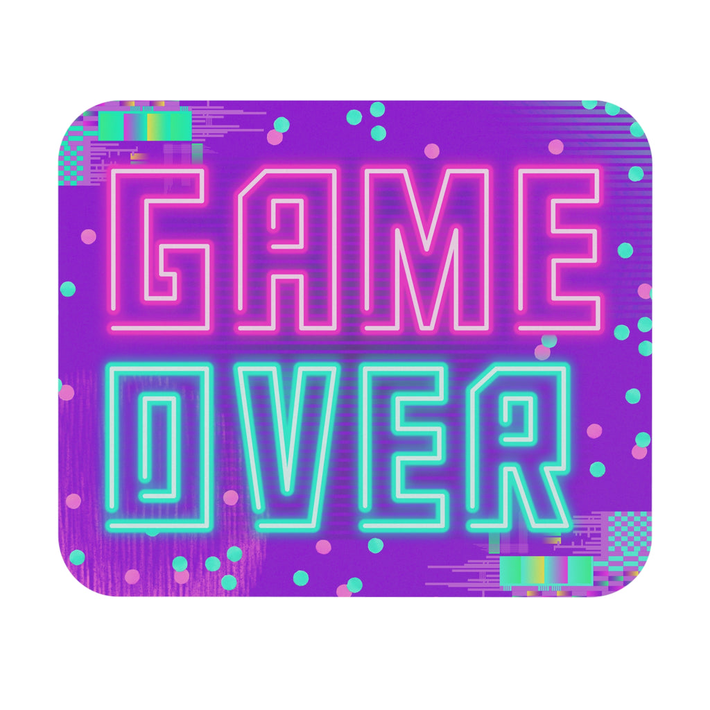 Game Over Neon Mouse Pad 