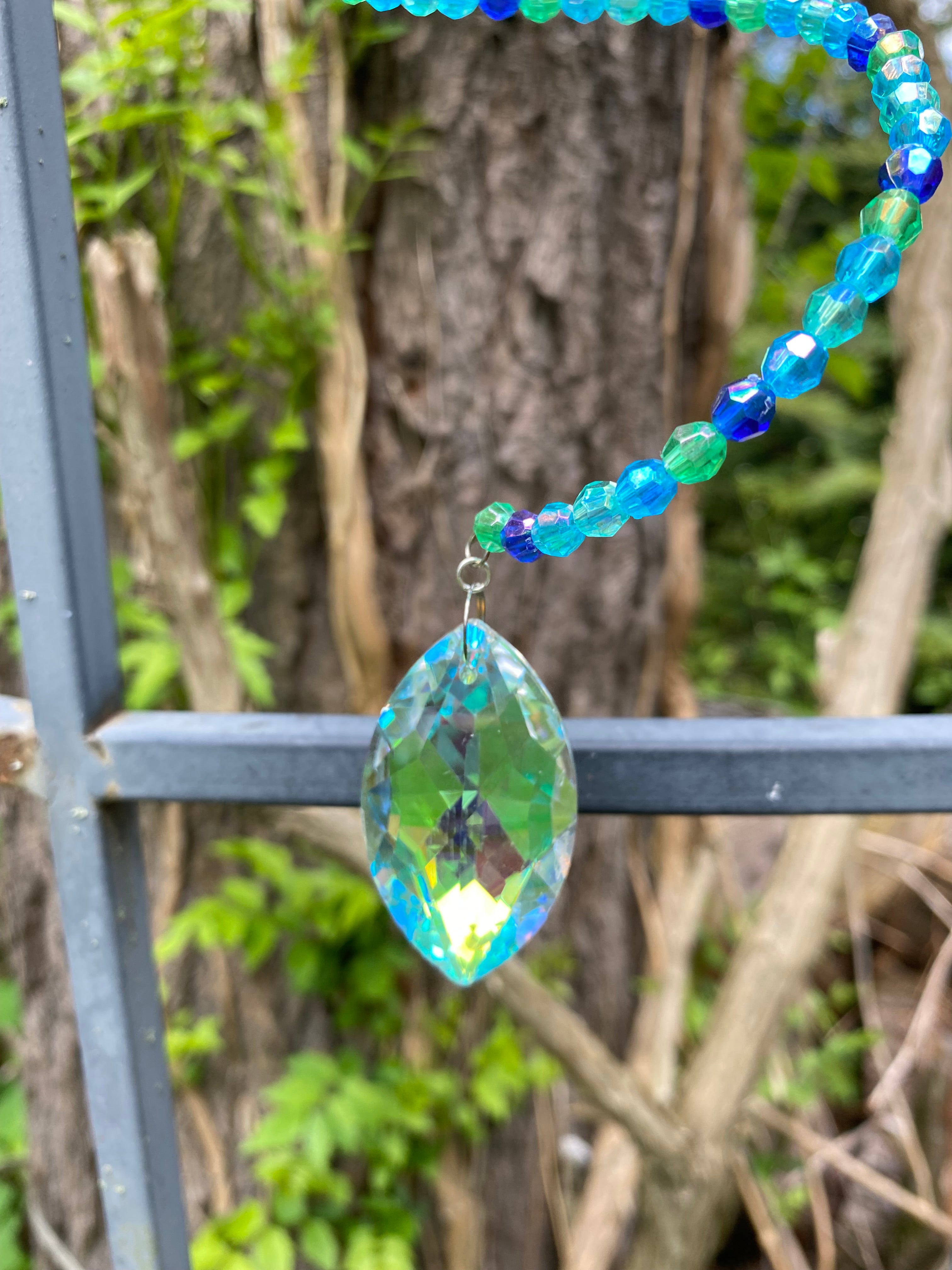 Swirling Suncatcher - Blue Butterfly 