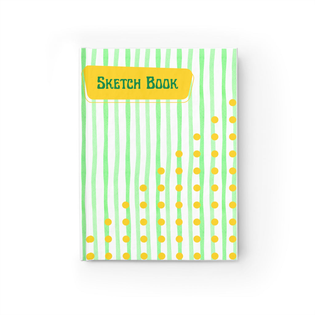 Retro Green Dot Sketchbook 
