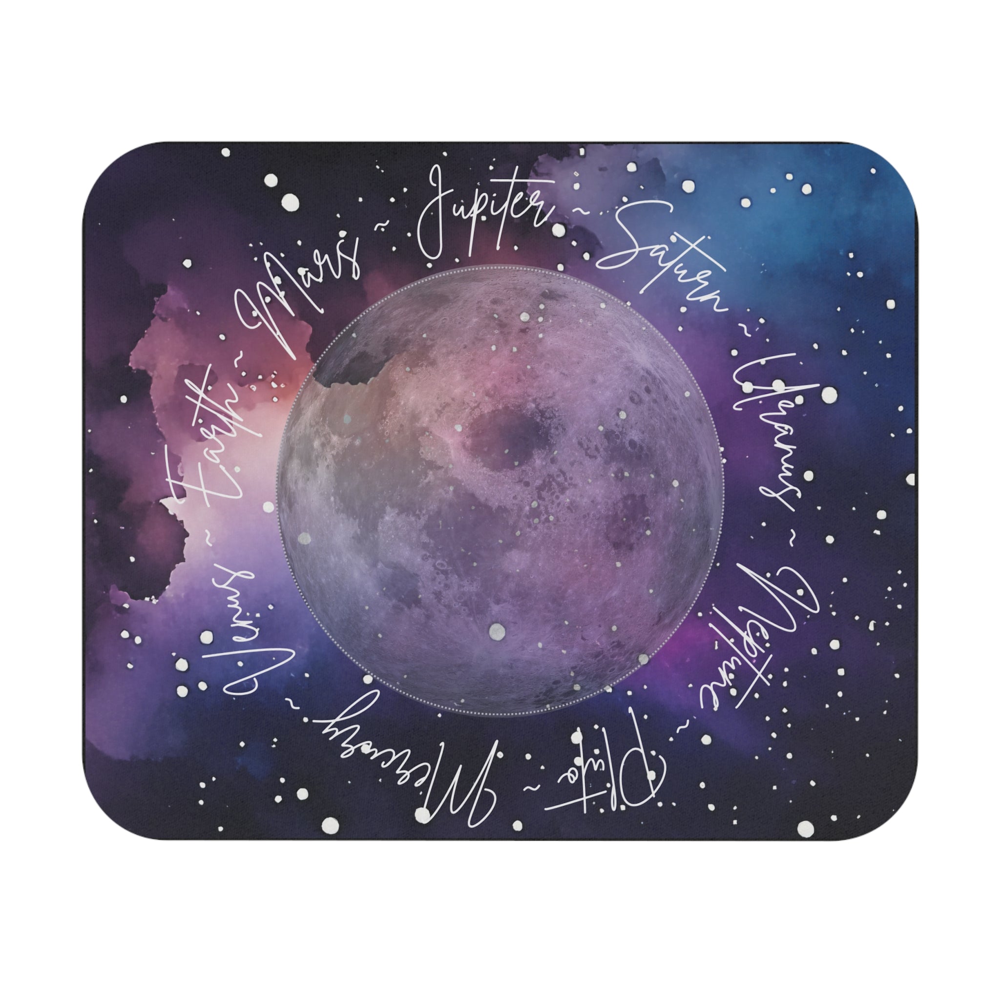 Cosmic Mouse Pad with Celestial Design, Galaxy-themed Office Decor, Accessory 