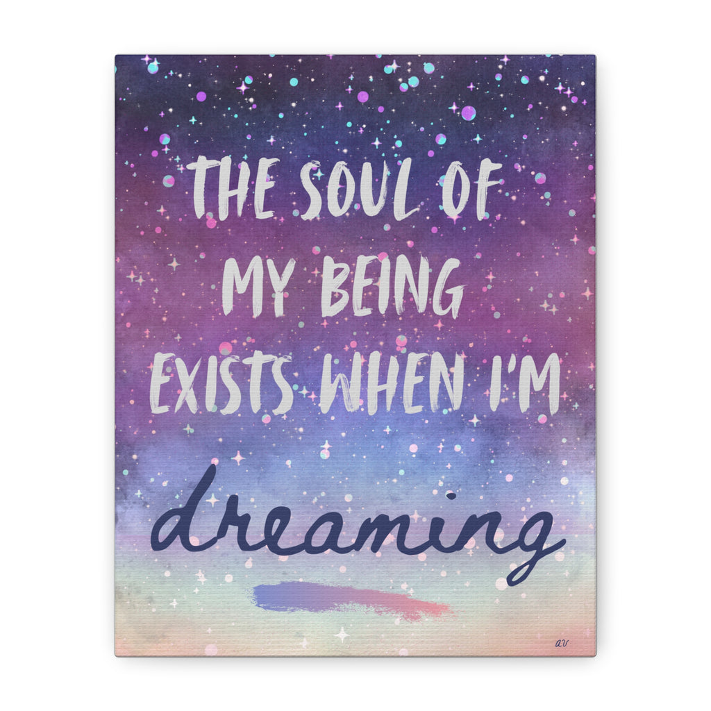 Dreamy Galaxy Canvas Art, Inspirational Wall Decor, Cosmic Artwork 