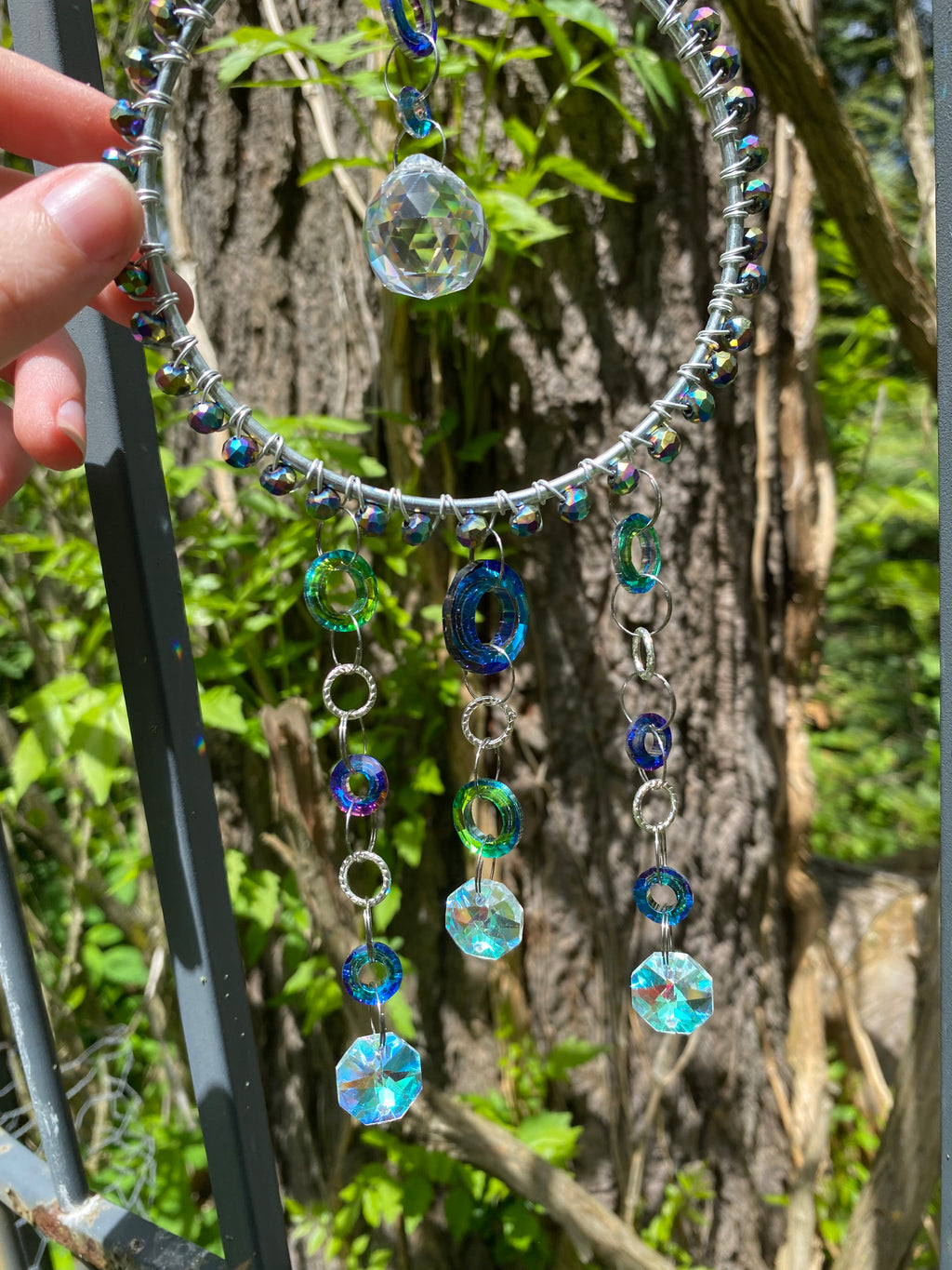 Blue green Suncatcher 