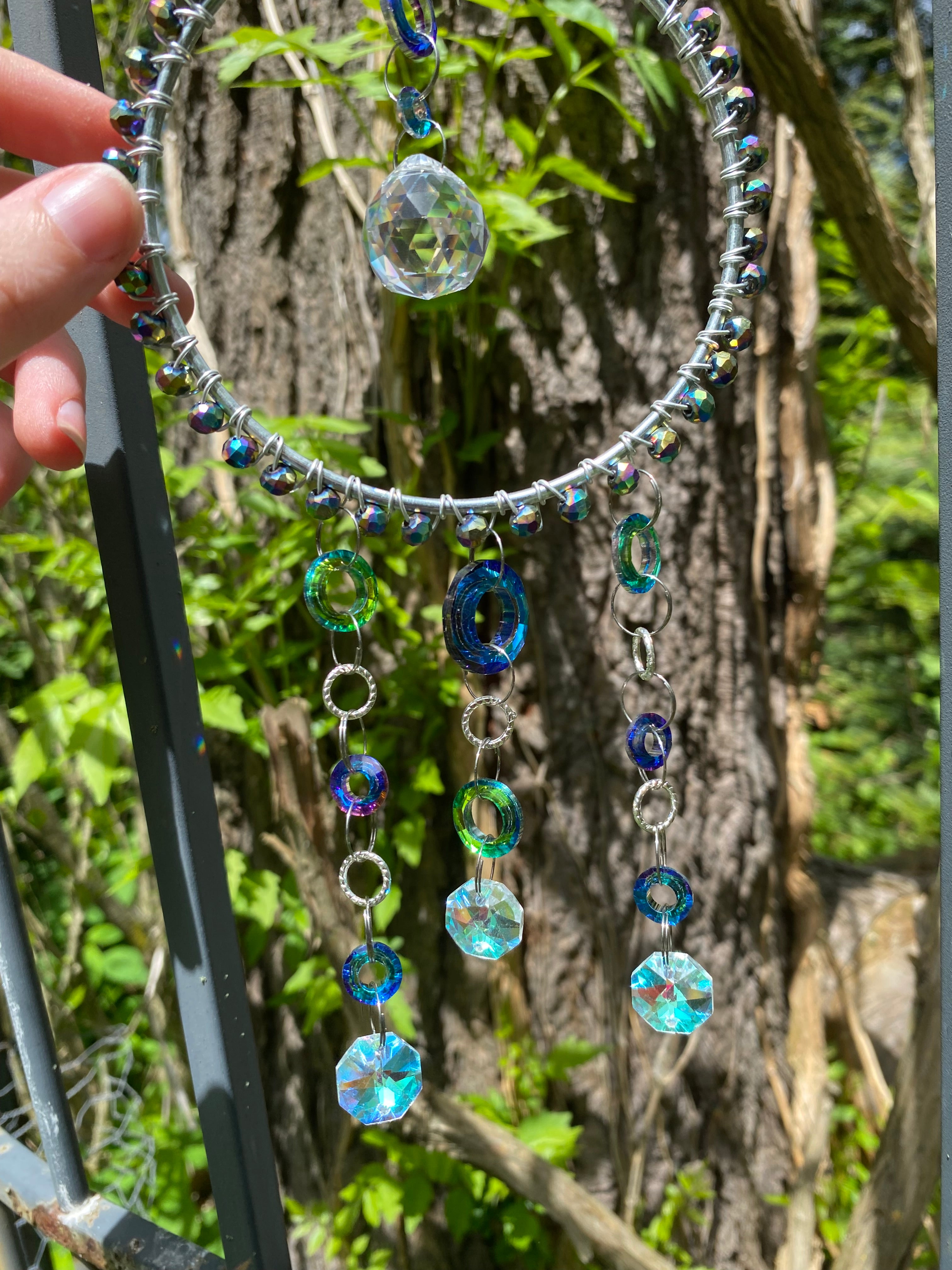 Blue green Suncatcher 