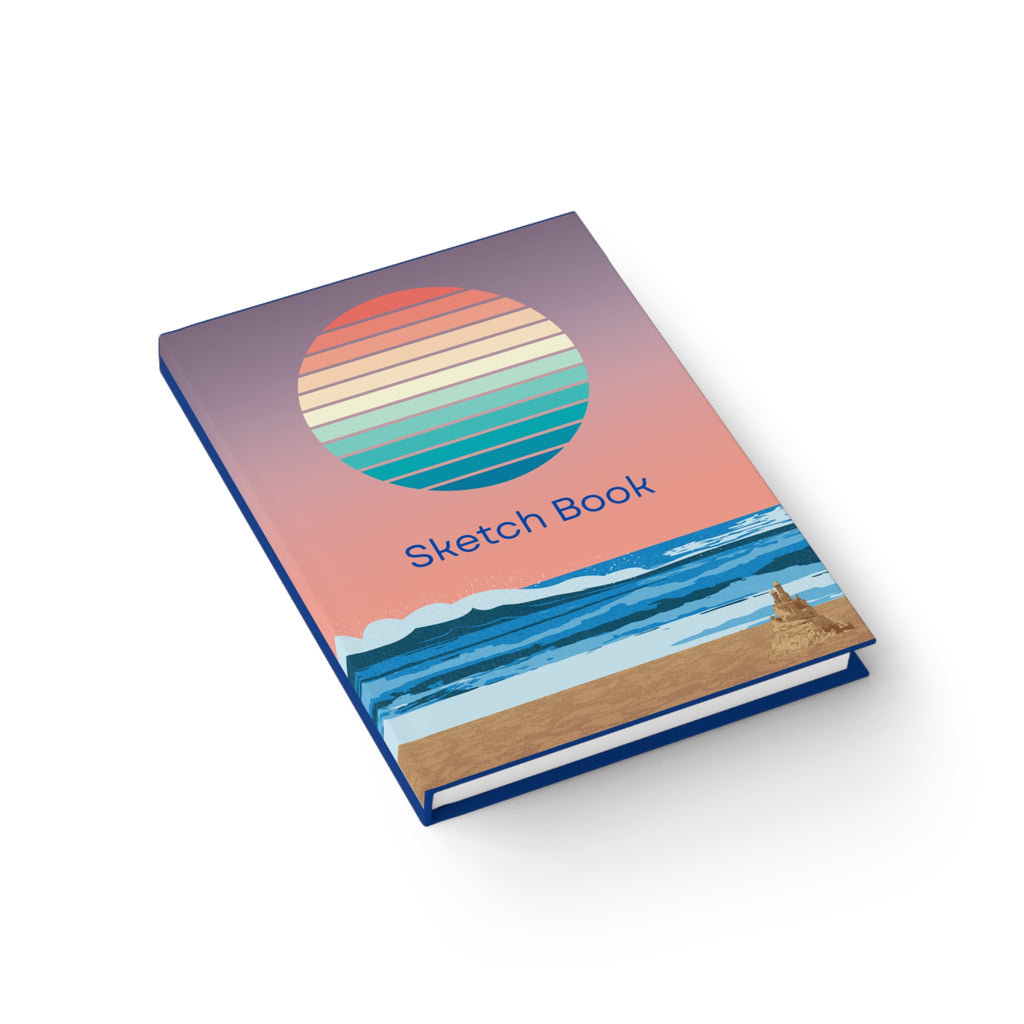 Retro Sunset Beach Sketchbook 