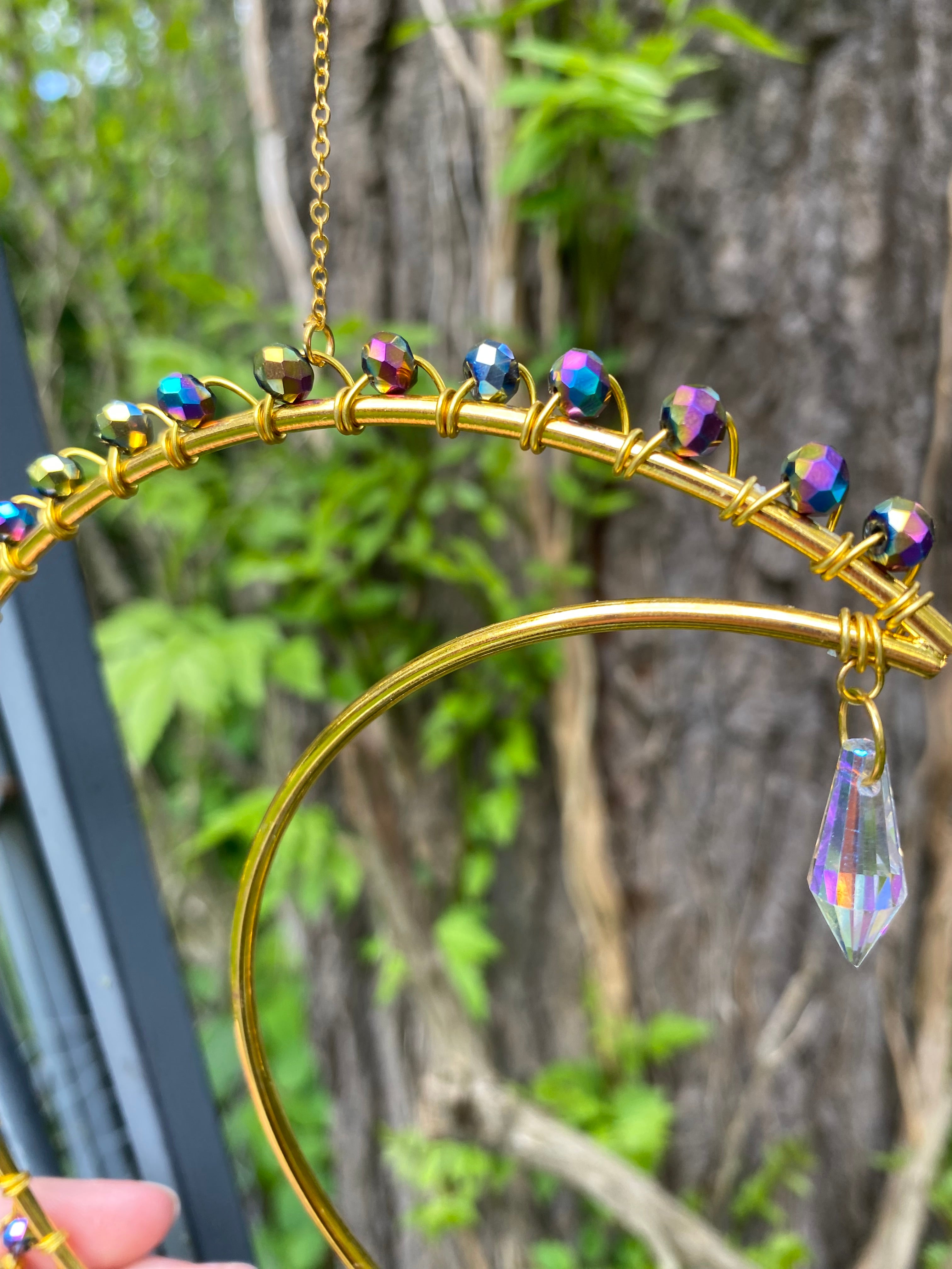 Good and purple moon Suncatcher 