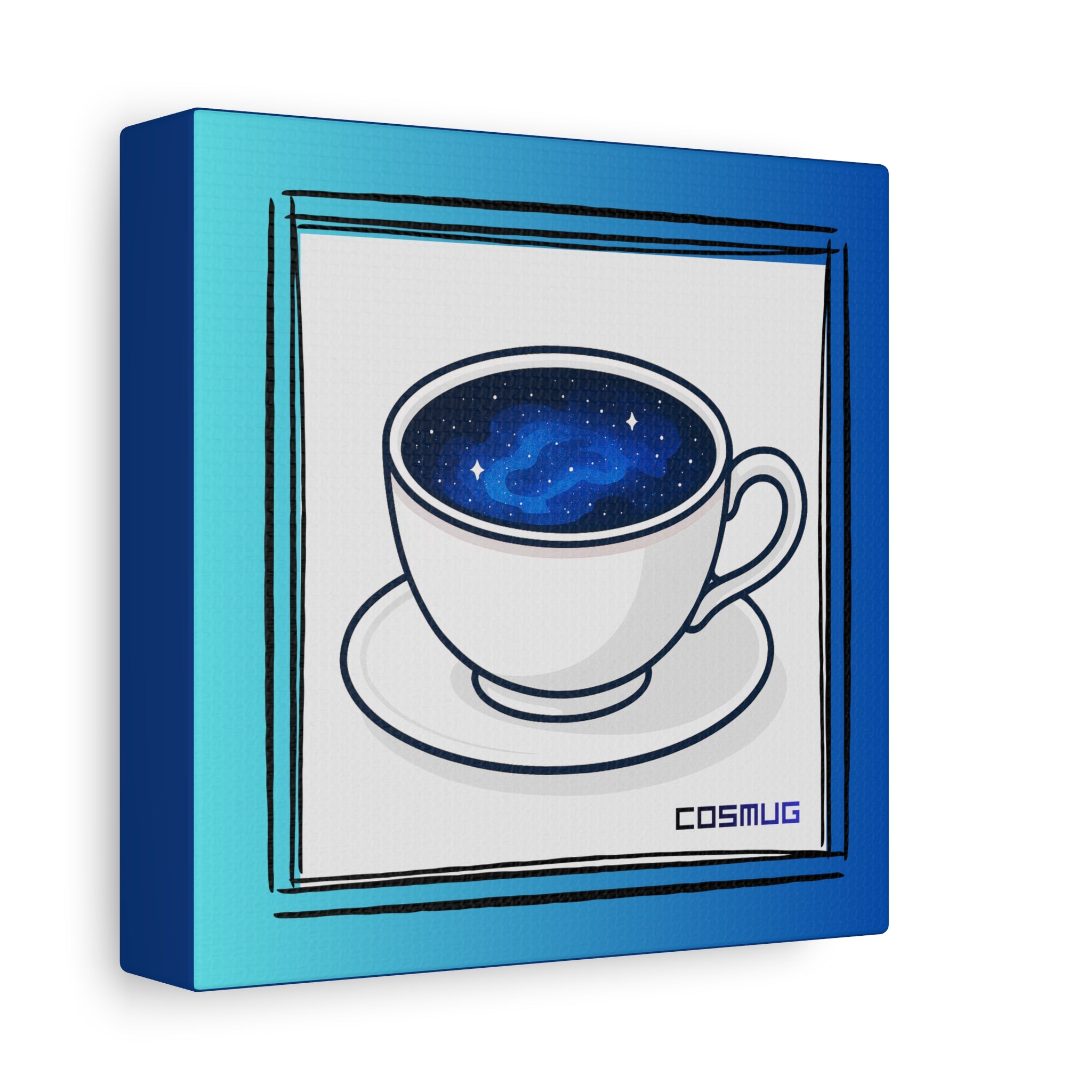Cosmug - Cosmic Mug, Galaxy-Inspired Canvas Art 