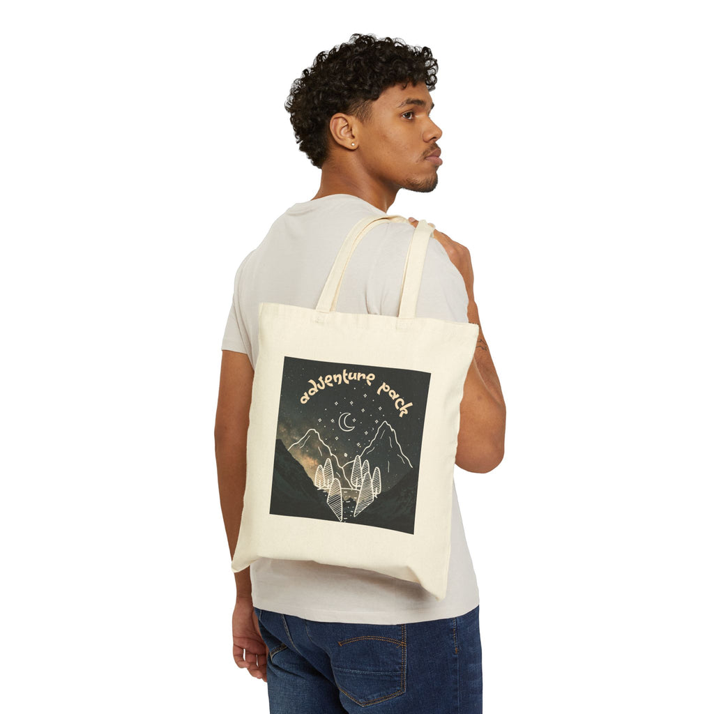 Adventure Pack Cotton Canvas Tote Bag | Eco-Friendly, Nature Lovers and Adventurers 