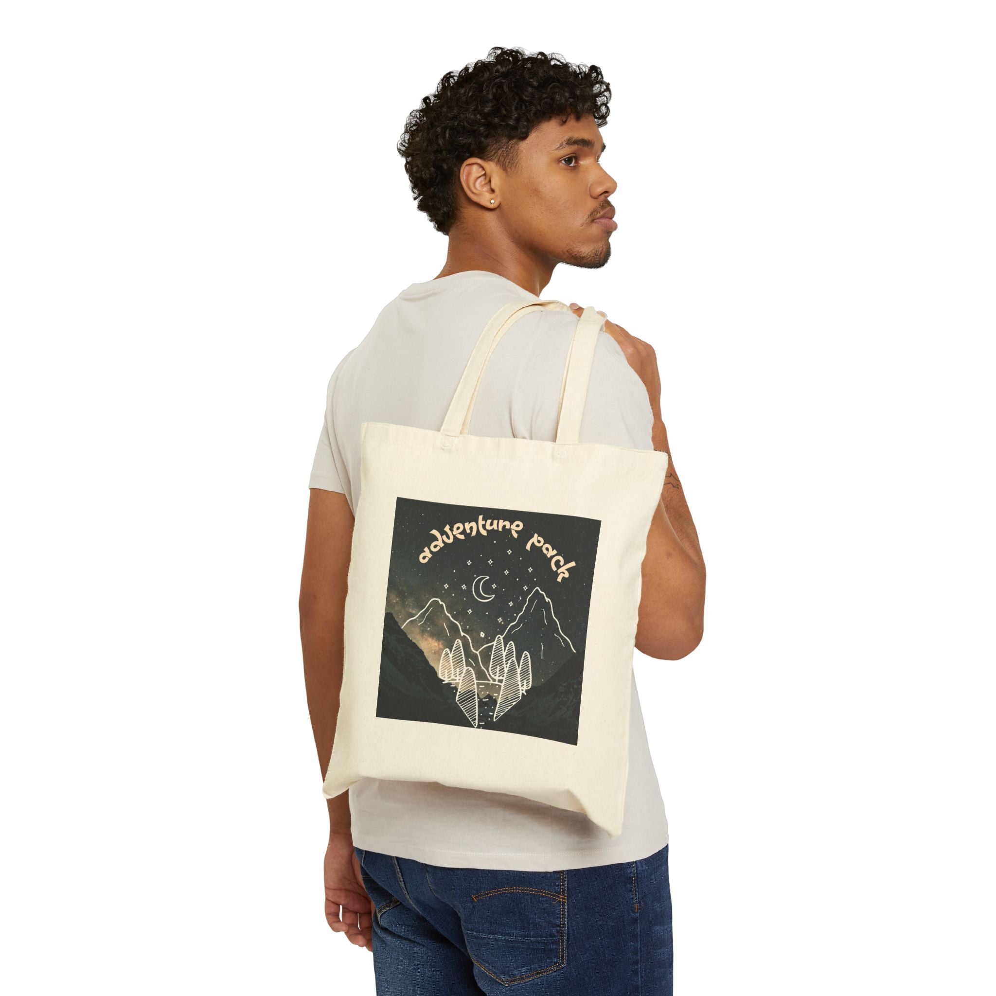 Adventure Pack Cotton Canvas Tote Bag | Eco-Friendly, Nature Lovers and Adventurers 