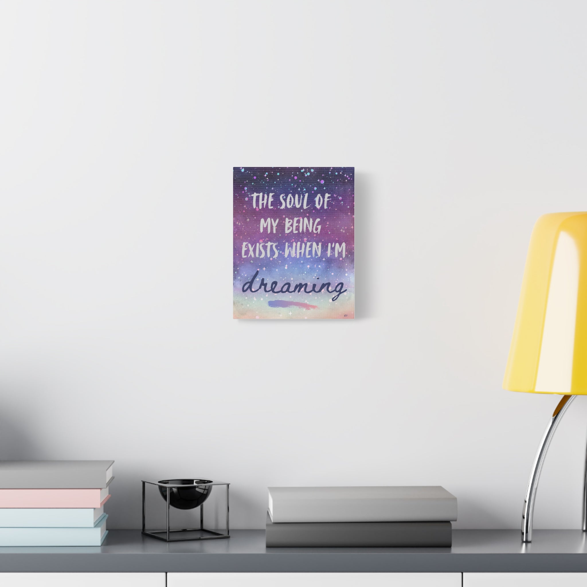 Dreamy Galaxy Canvas Art, Inspirational Wall Decor, Cosmic Artwork 