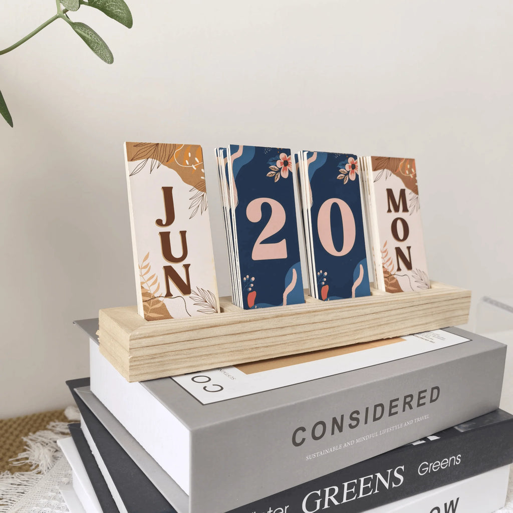 Fun & Quirky Card-Style Desk Calendar - Office Decor Desktop Calendar 