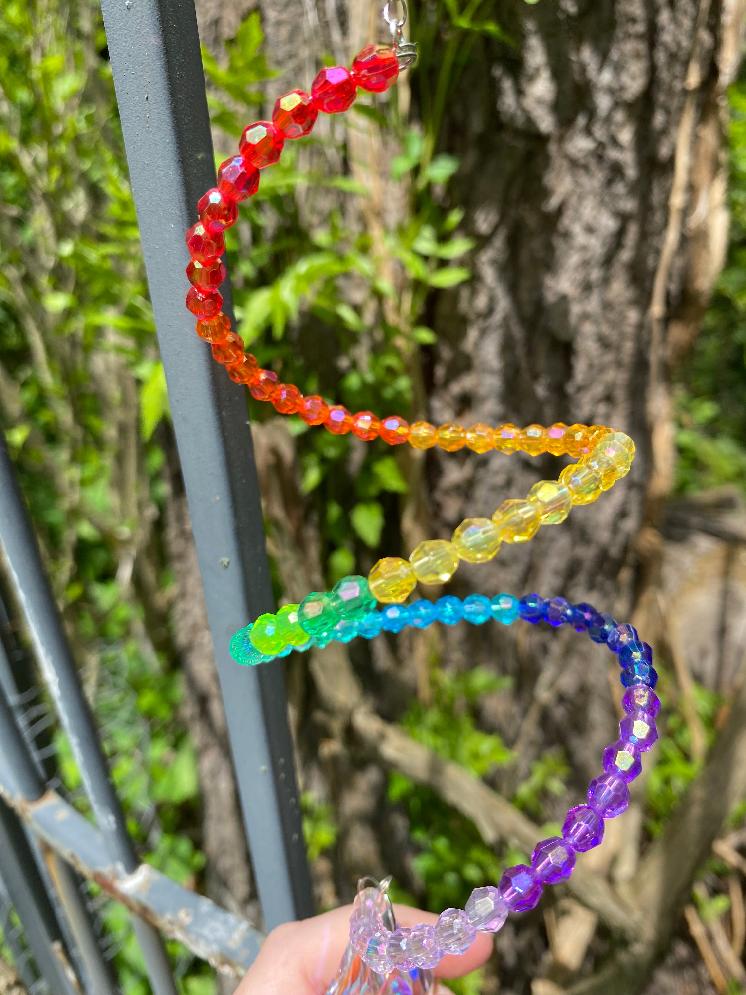 Rainbow swirling Suncatcher 