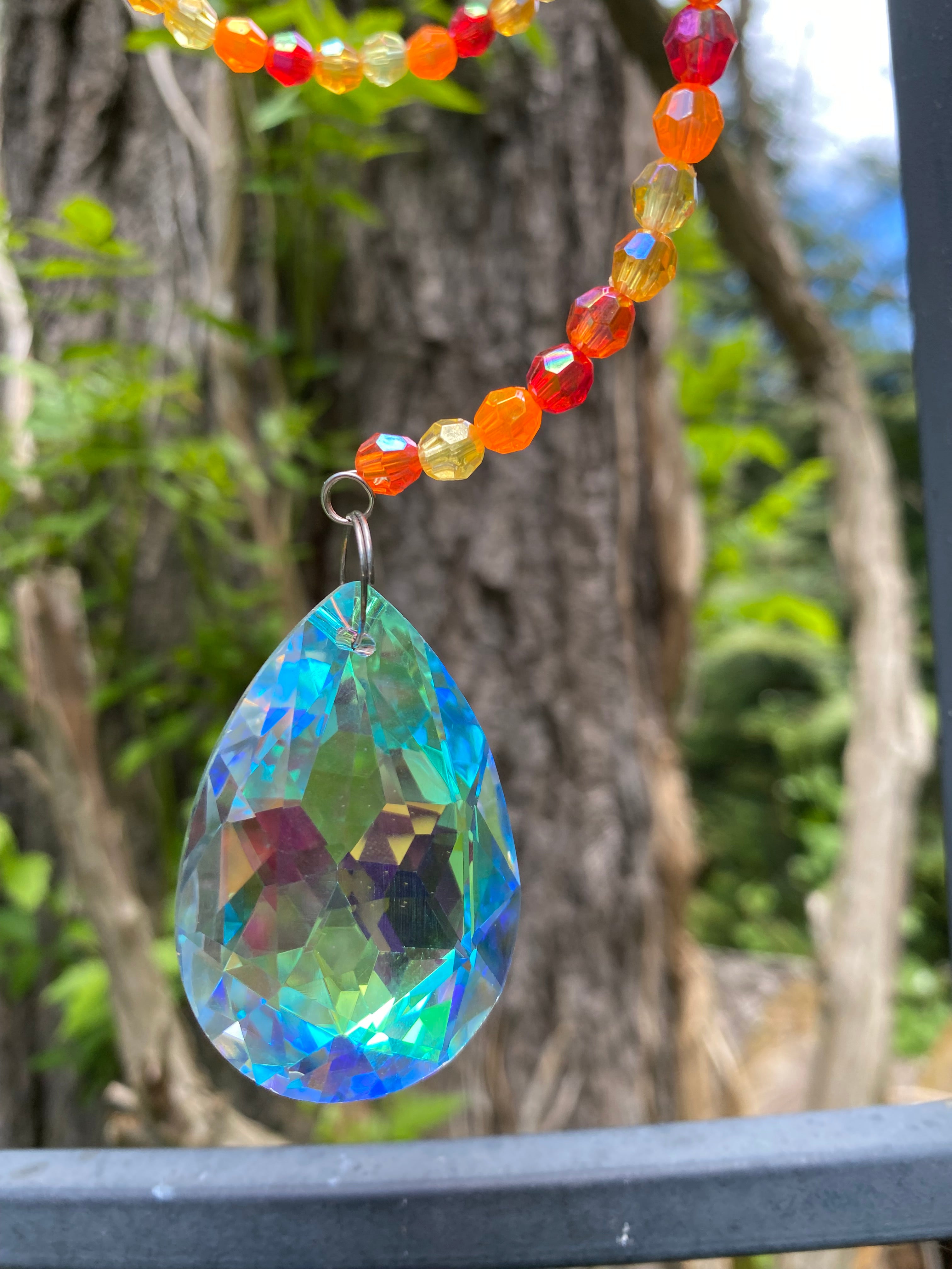 Swirling Suncatcher - Fire 