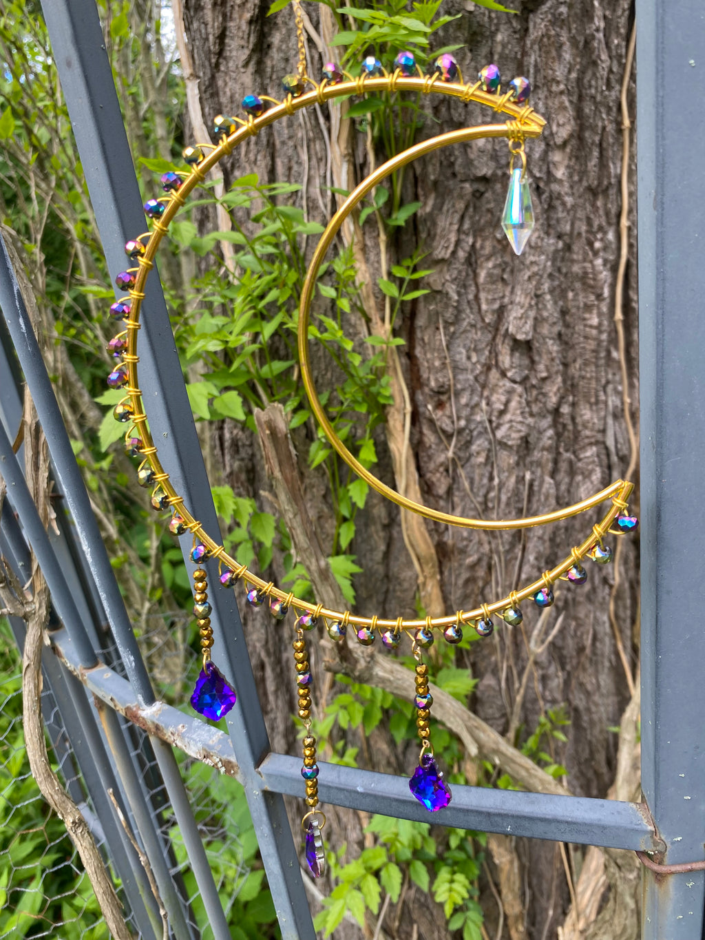 Good and purple moon Suncatcher 