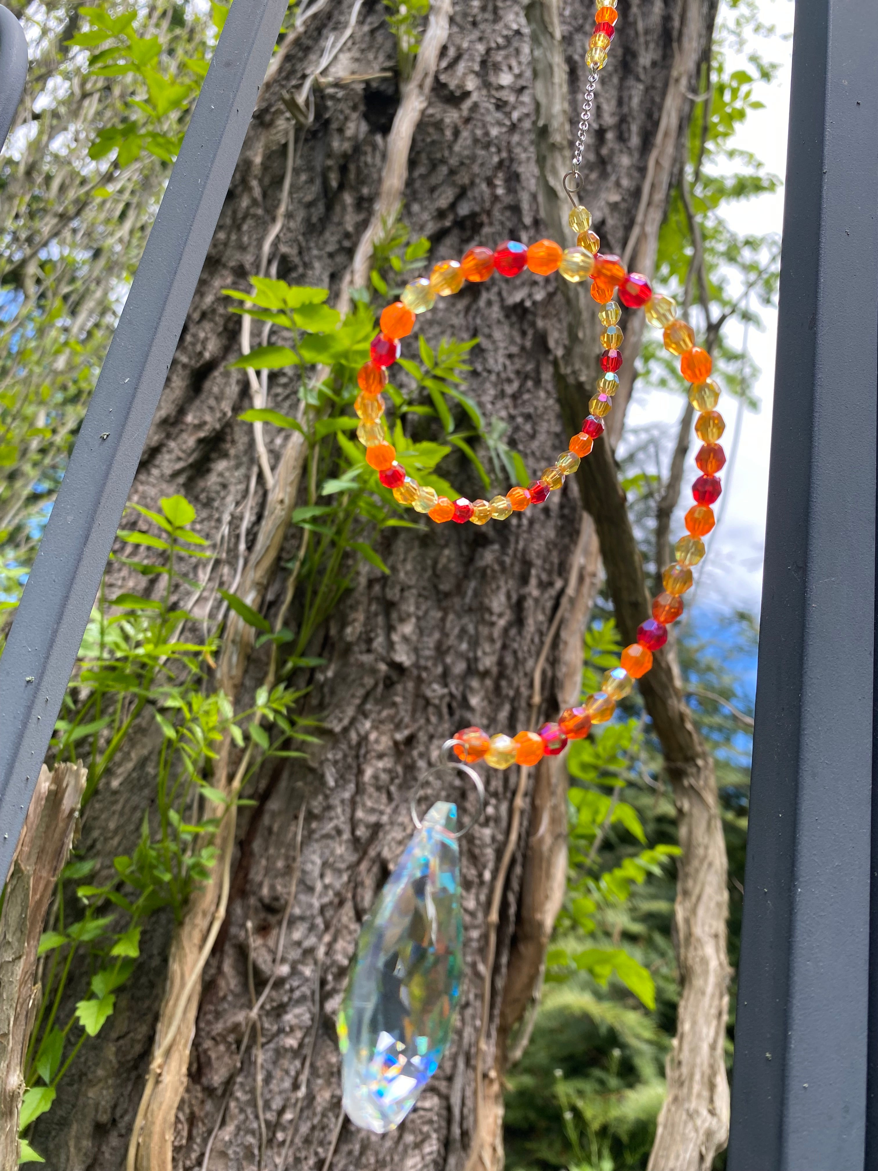 Swirling Suncatcher - Fire 