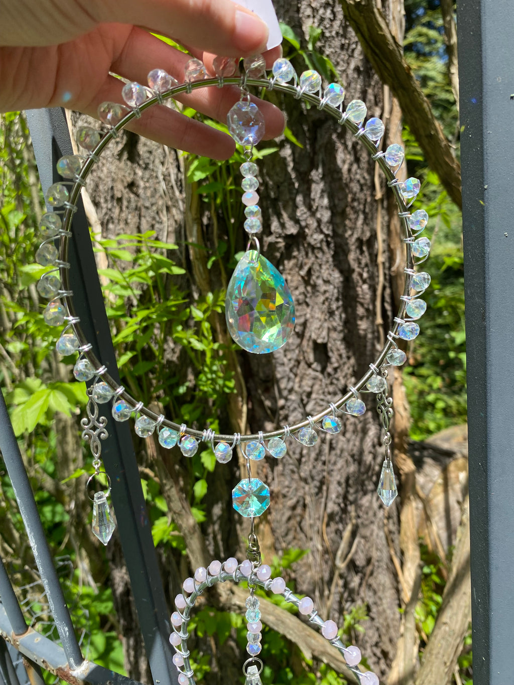 Three tier Crystal suncatcher 