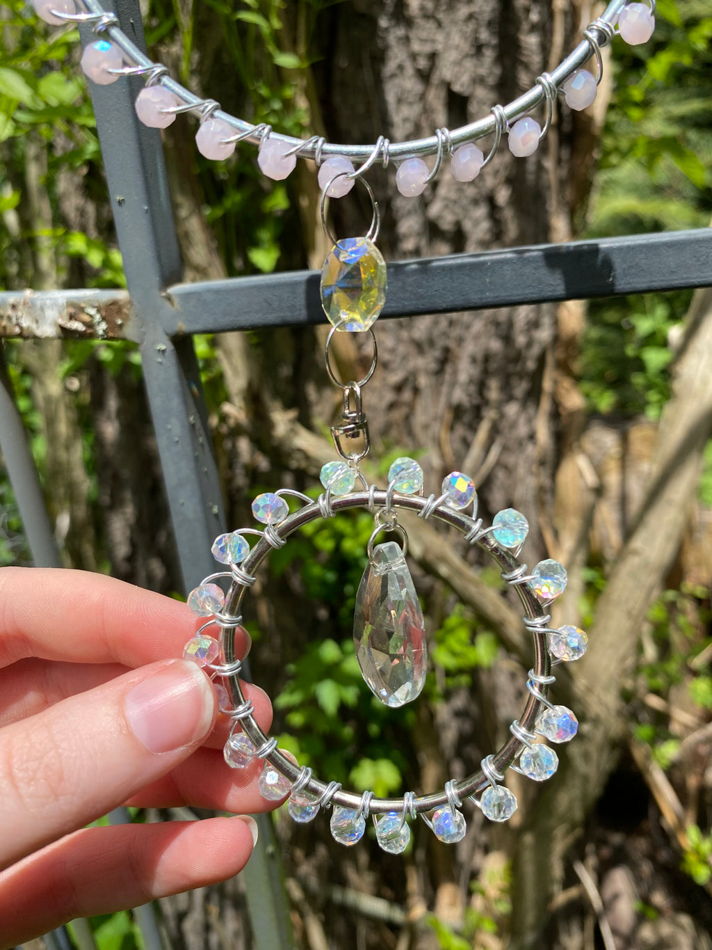 Three tier Crystal suncatcher 