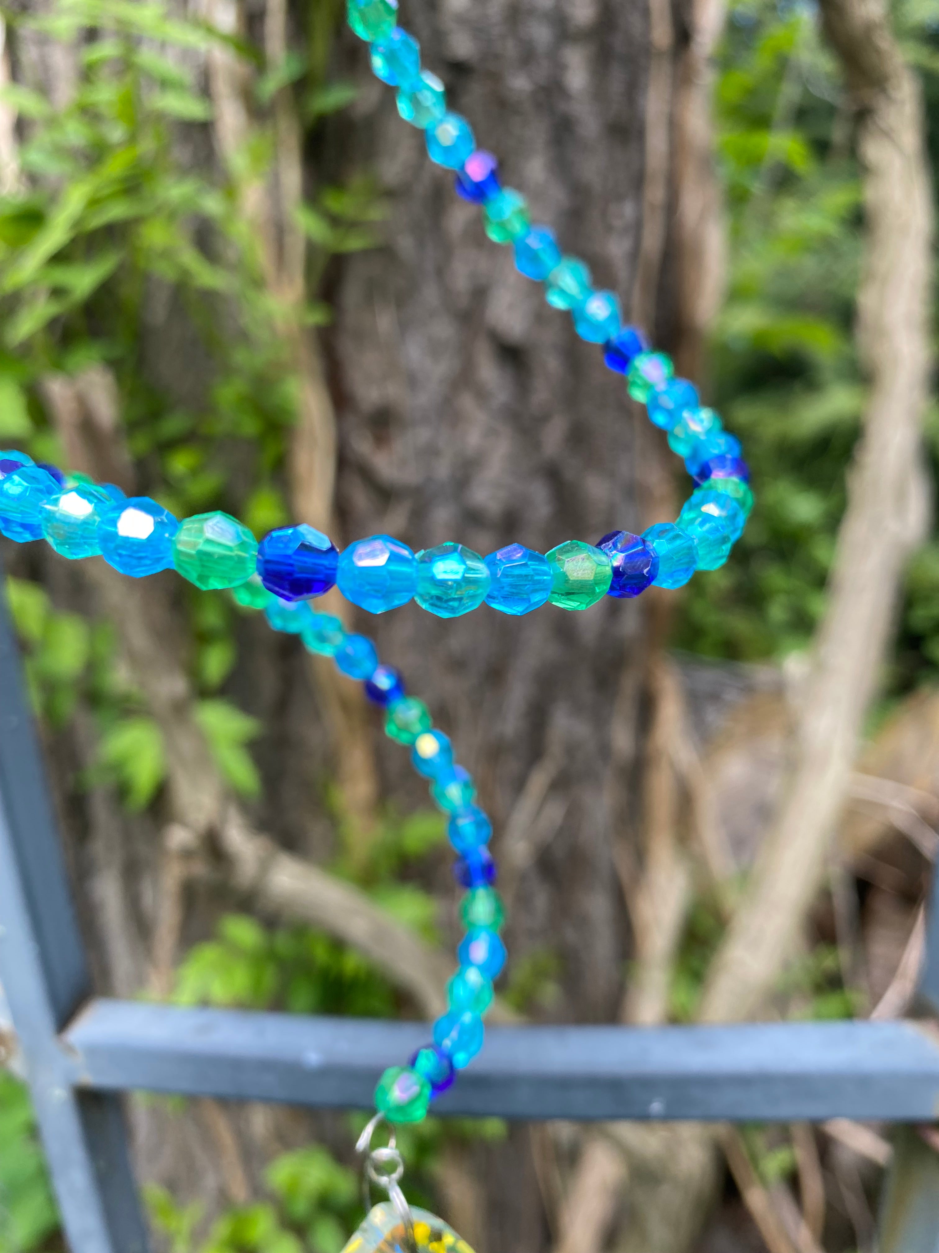 Swirling Suncatcher - Blue Butterfly 