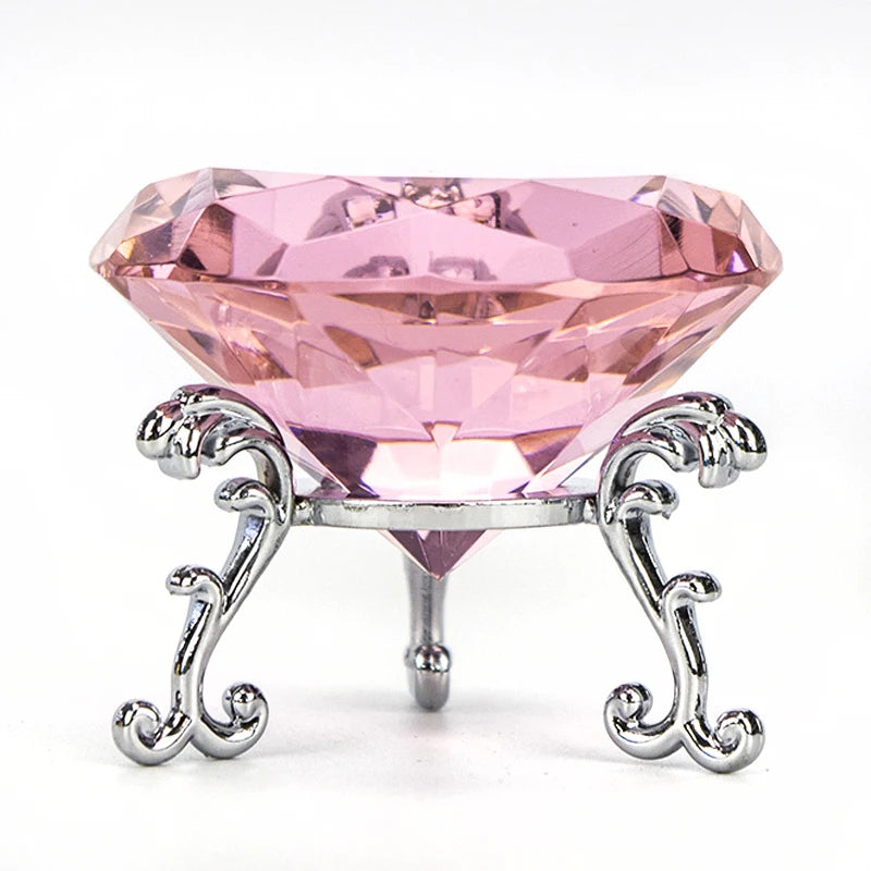 Luxurious Clear Crystal Diamond Home Decoration Colorful Decor Glass 