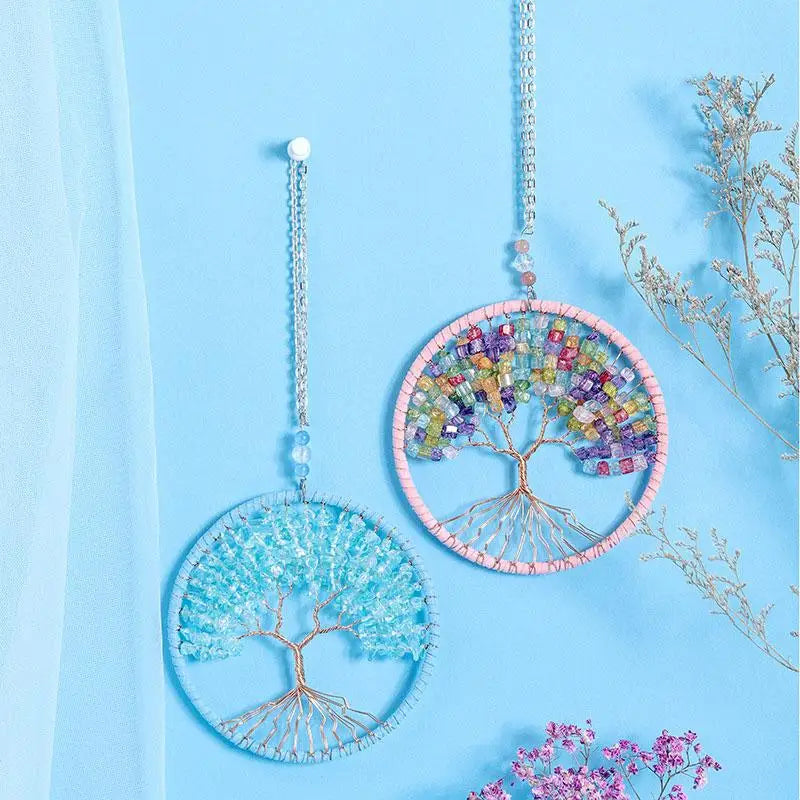 Beaded Wall Dreamcatcher Tree of Life Suncatcher hanging Pendant 