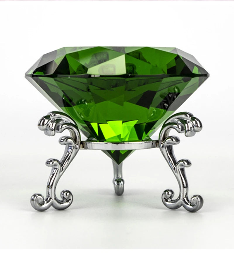 Luxurious Clear Crystal Diamond Home Decoration Colorful Decor Glass 