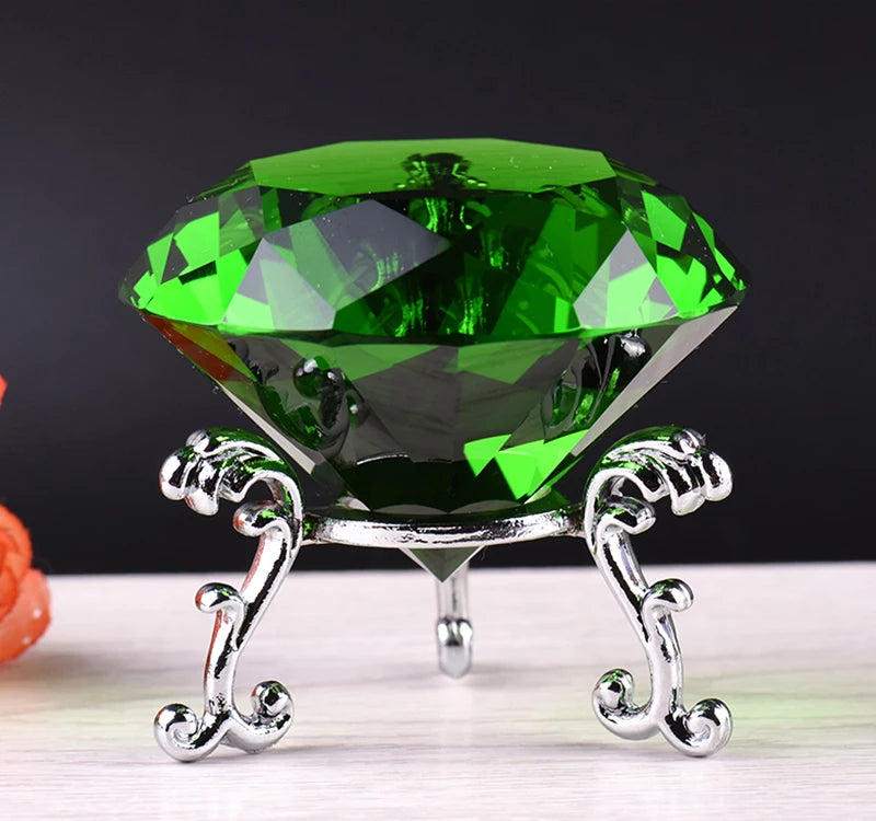 Luxurious Clear Crystal Diamond Home Decoration Colorful Decor Glass 