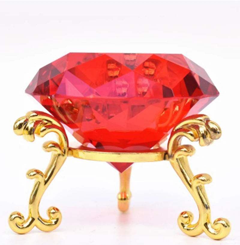 Luxurious Clear Crystal Diamond Home Decoration Colorful Decor Glass 