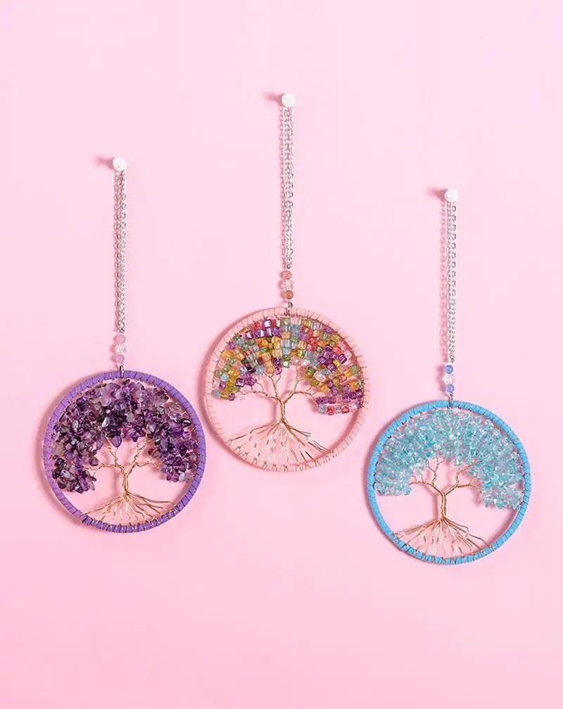 Beaded Wall Dreamcatcher Tree of Life Suncatcher hanging Pendant 