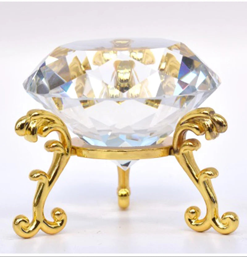 Luxurious Clear Crystal Diamond Home Decoration Colorful Decor Glass 