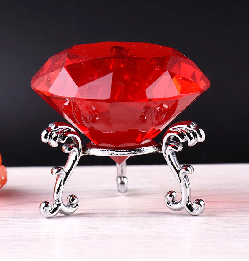 Luxurious Clear Crystal Diamond Home Decoration Colorful Decor Glass 