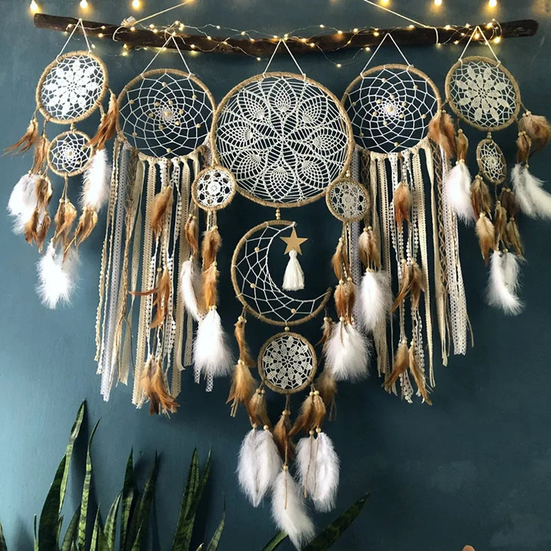 5 pc set Dream Catcher, Indian Style Wall Hangings, Home Decoration 