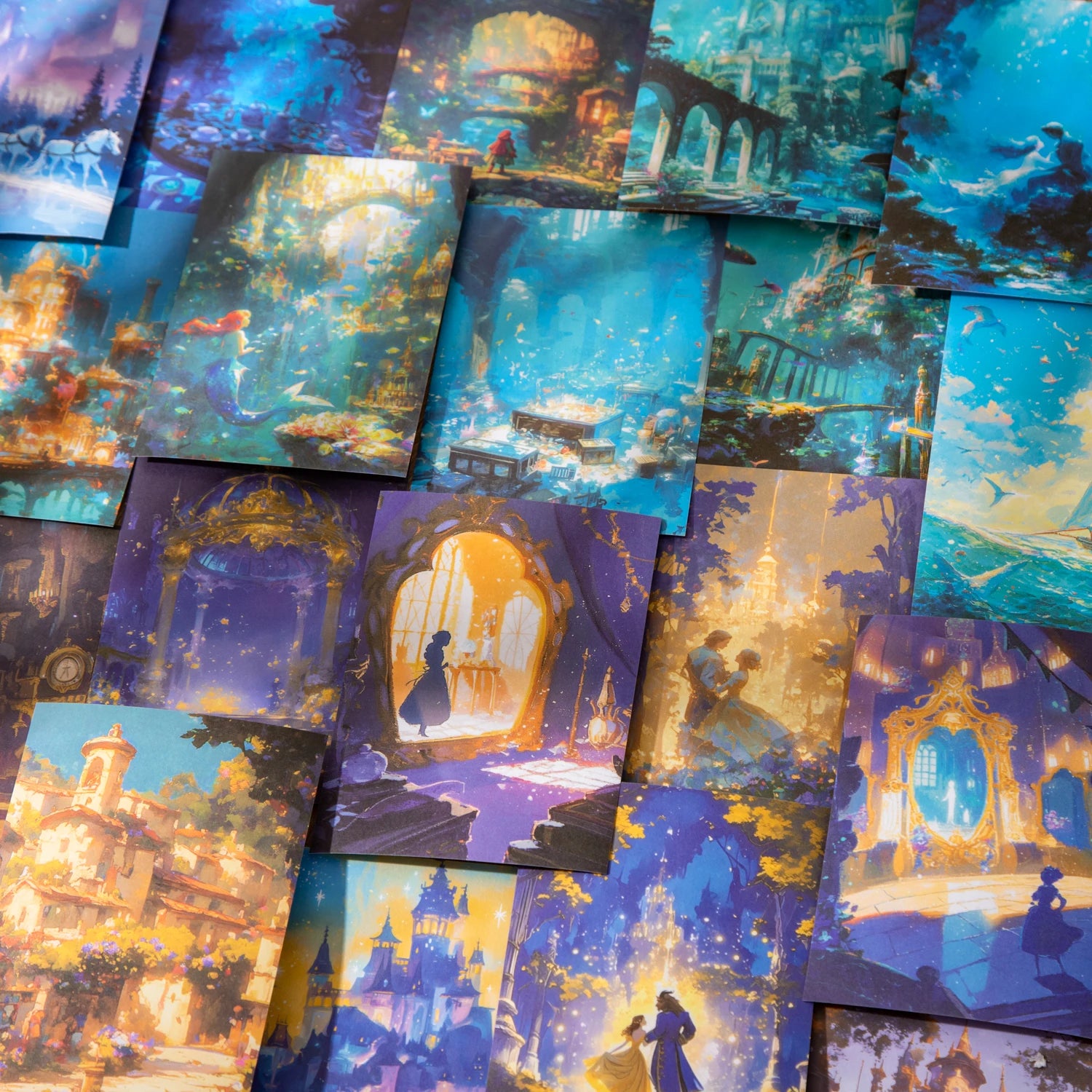 10 Sheets Dreamy Fairy Tale Stickers Theme, Fit for DIY, Scrapbook, Phone Case, Notebook & More Decorations 