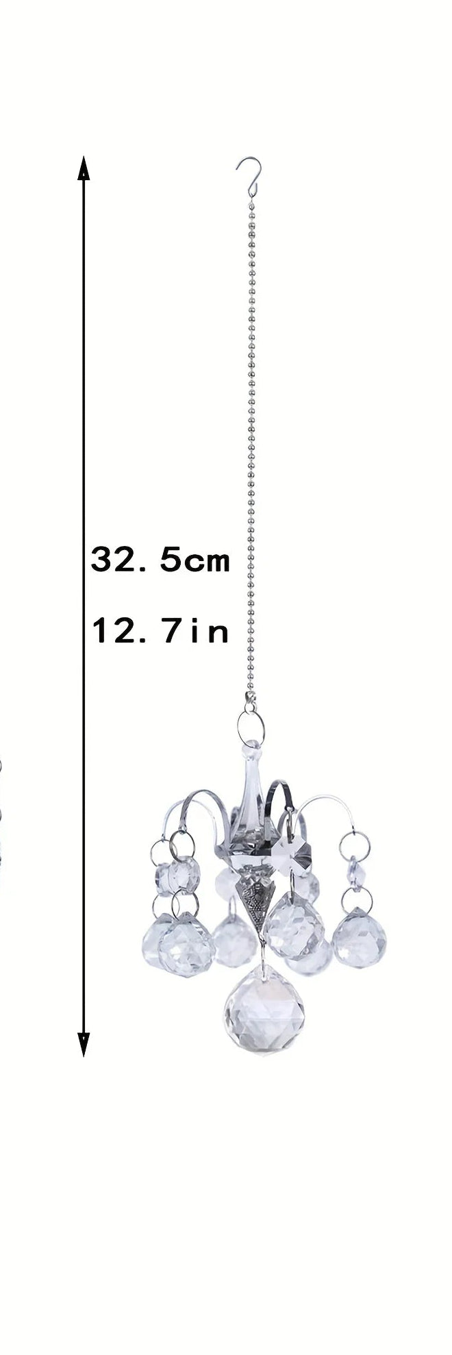Crystal Suncatcher, Mini Chandelier For Window 