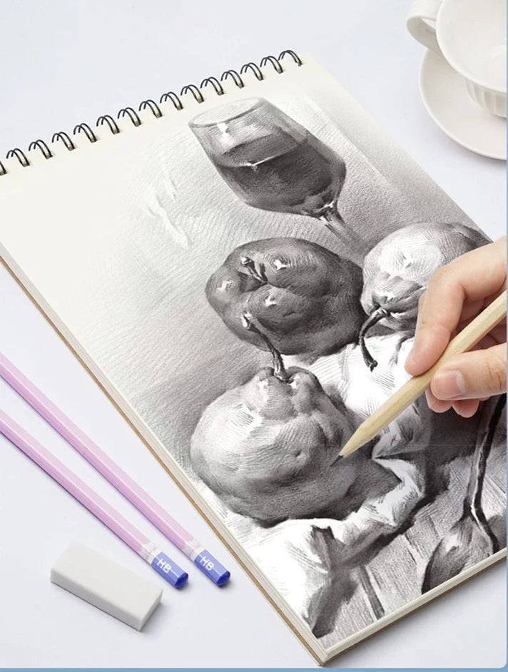 Pink Flowers Sketchbook A4 Drawing Paper No bleed Supplies for Artist Watercolor Oil Painting Stationery Supplies 