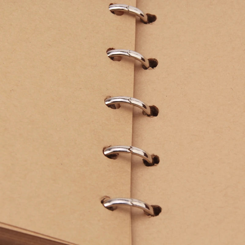 Leather Leaf Notebook, Diary, Notepad 4x6 inches 