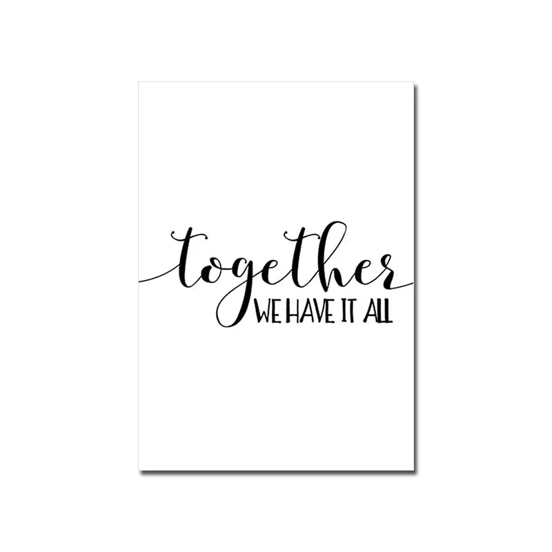 Welcome Canvas Wall Art White Poster Living Bedroom Decor 