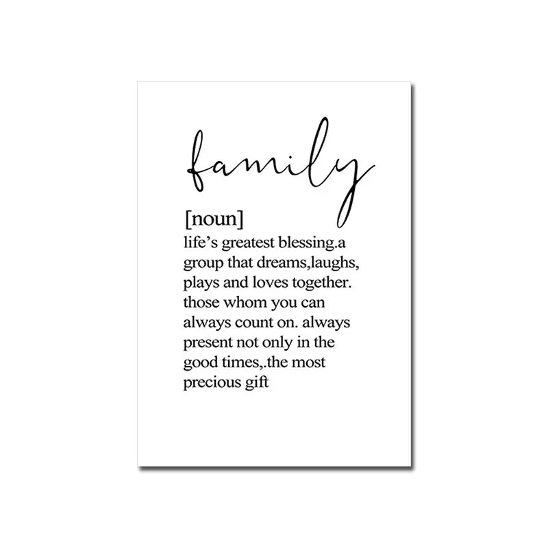 Welcome Canvas Wall Art White Poster Living Bedroom Decor 
